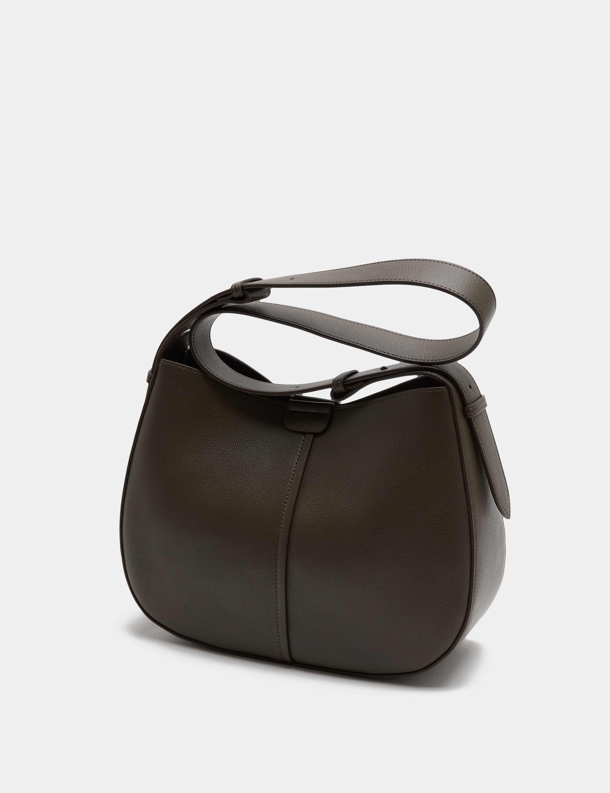 Faux Leather Saddle Bag 1 of 4