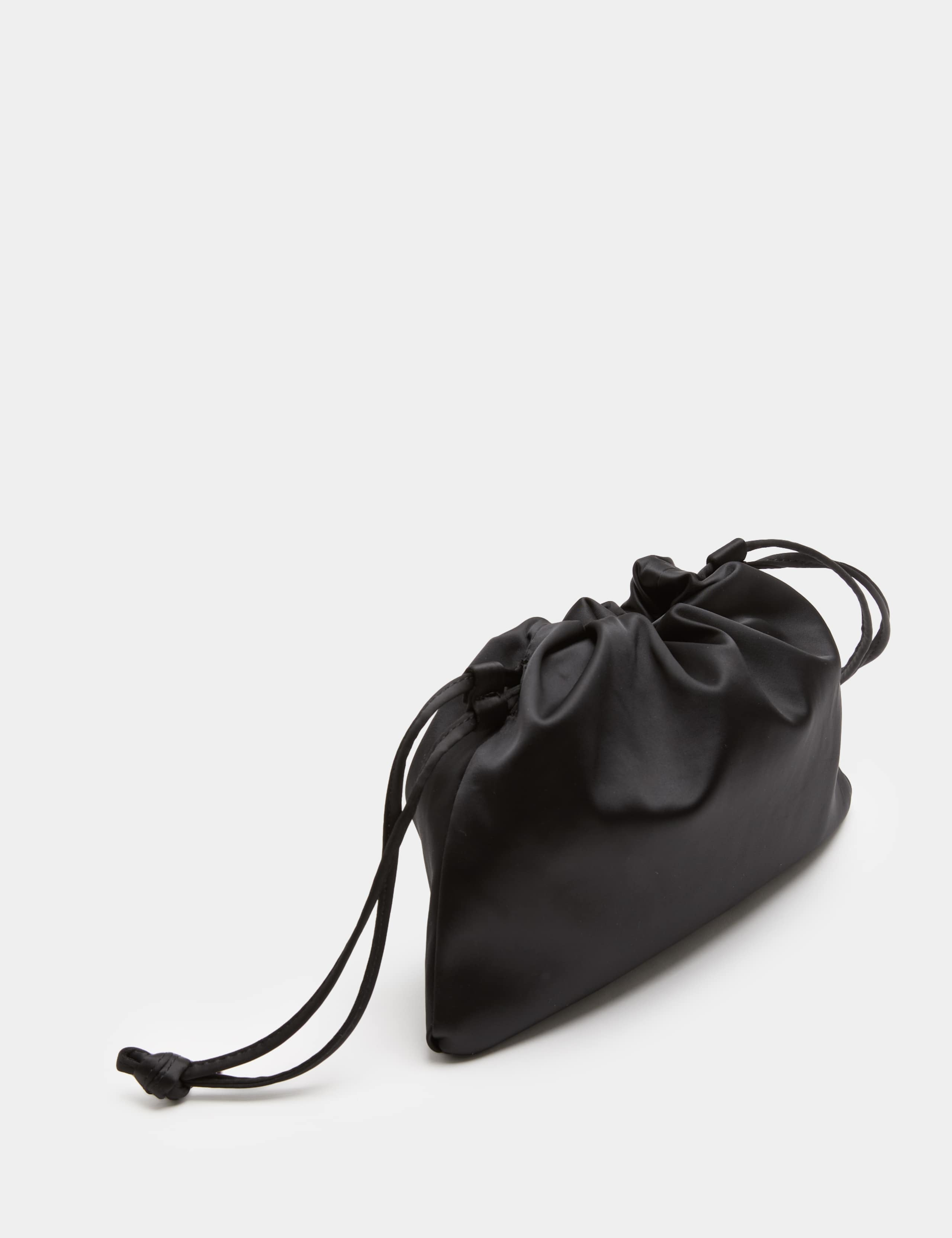 Satin Drawstring Clutch Bag 2 of 4