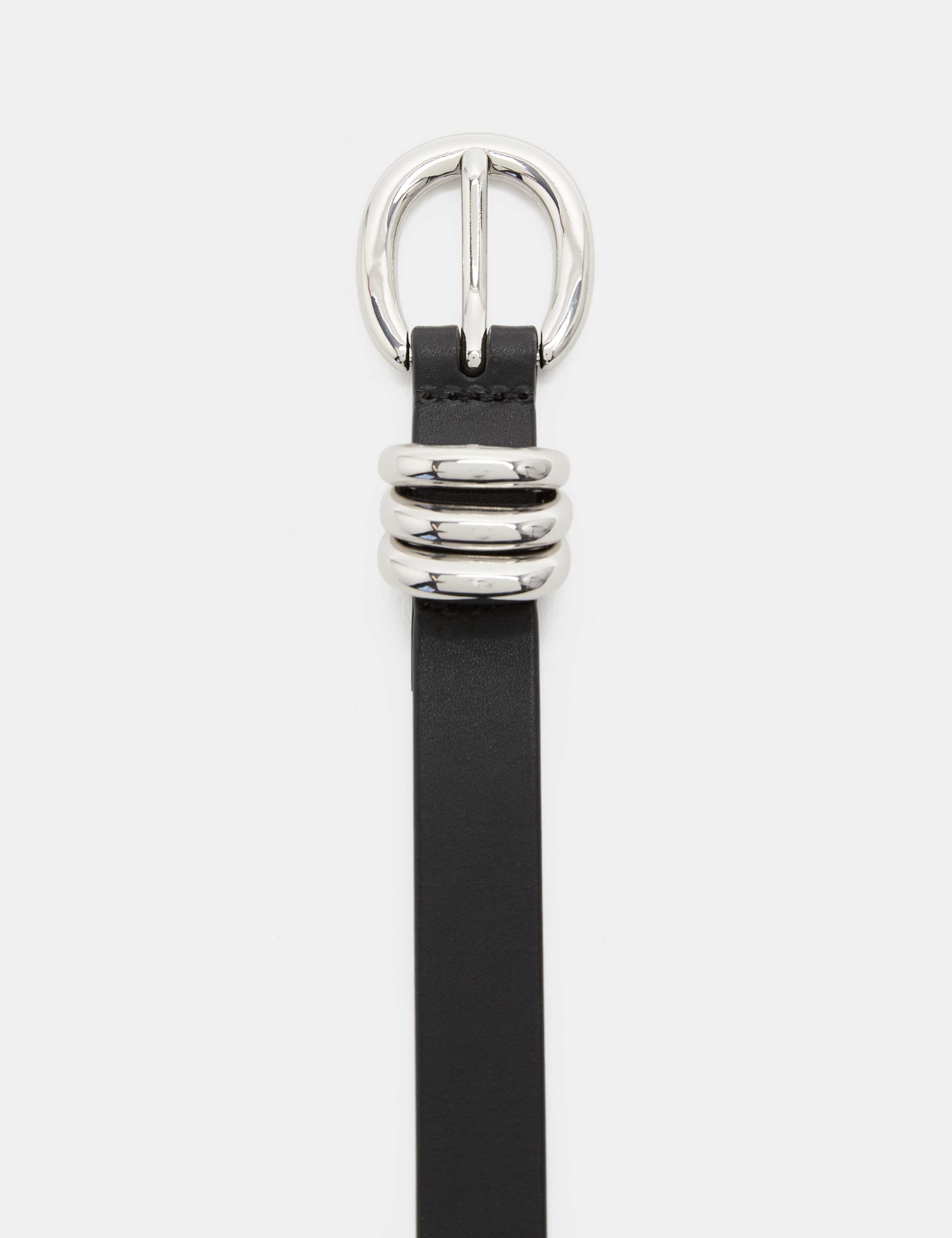 Leather Triple Keeper Jeans Belt 2 of 2