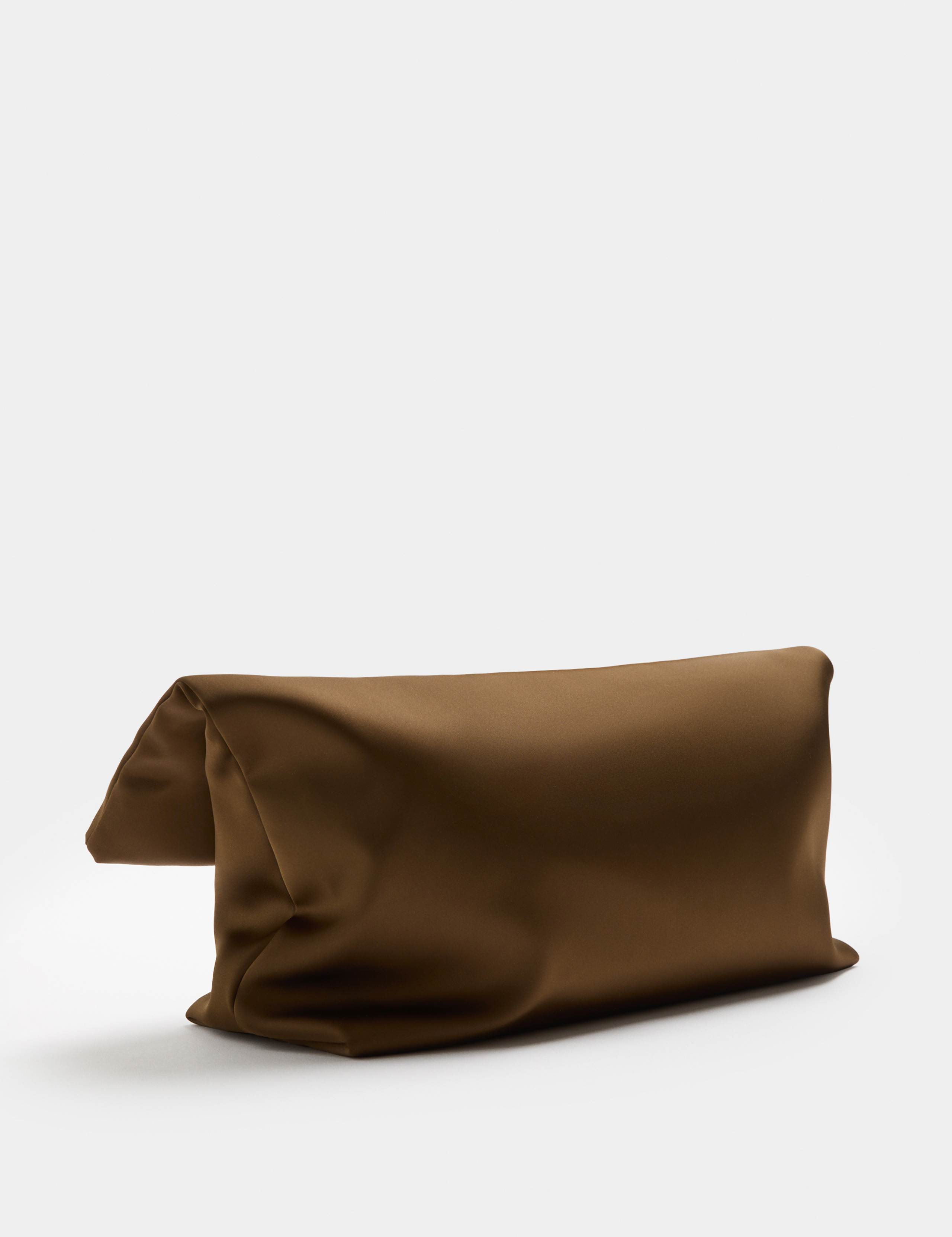 Satin Roll Clutch Bag 2 of 4
