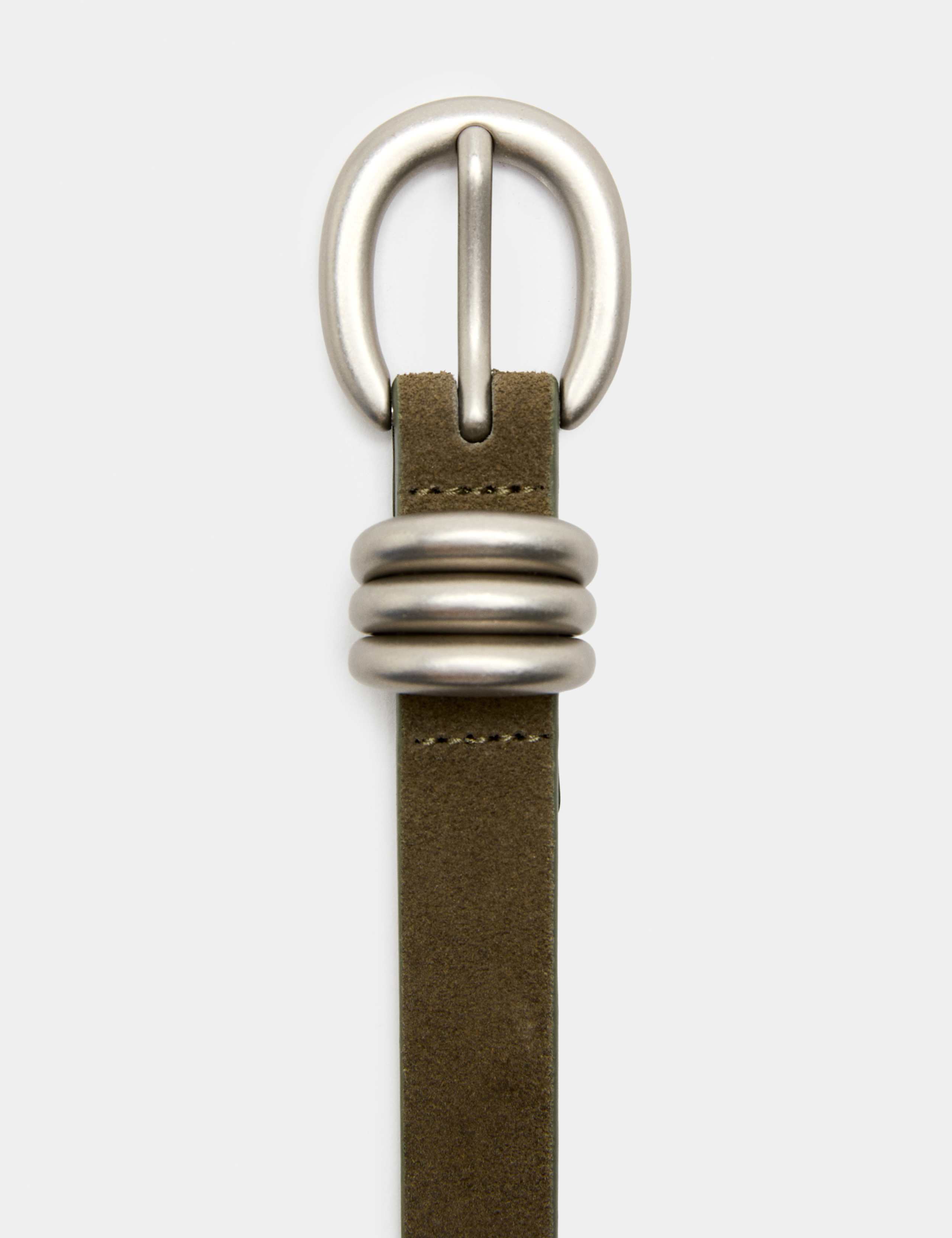 Leather Buckle Jeans Belt 2 of 2