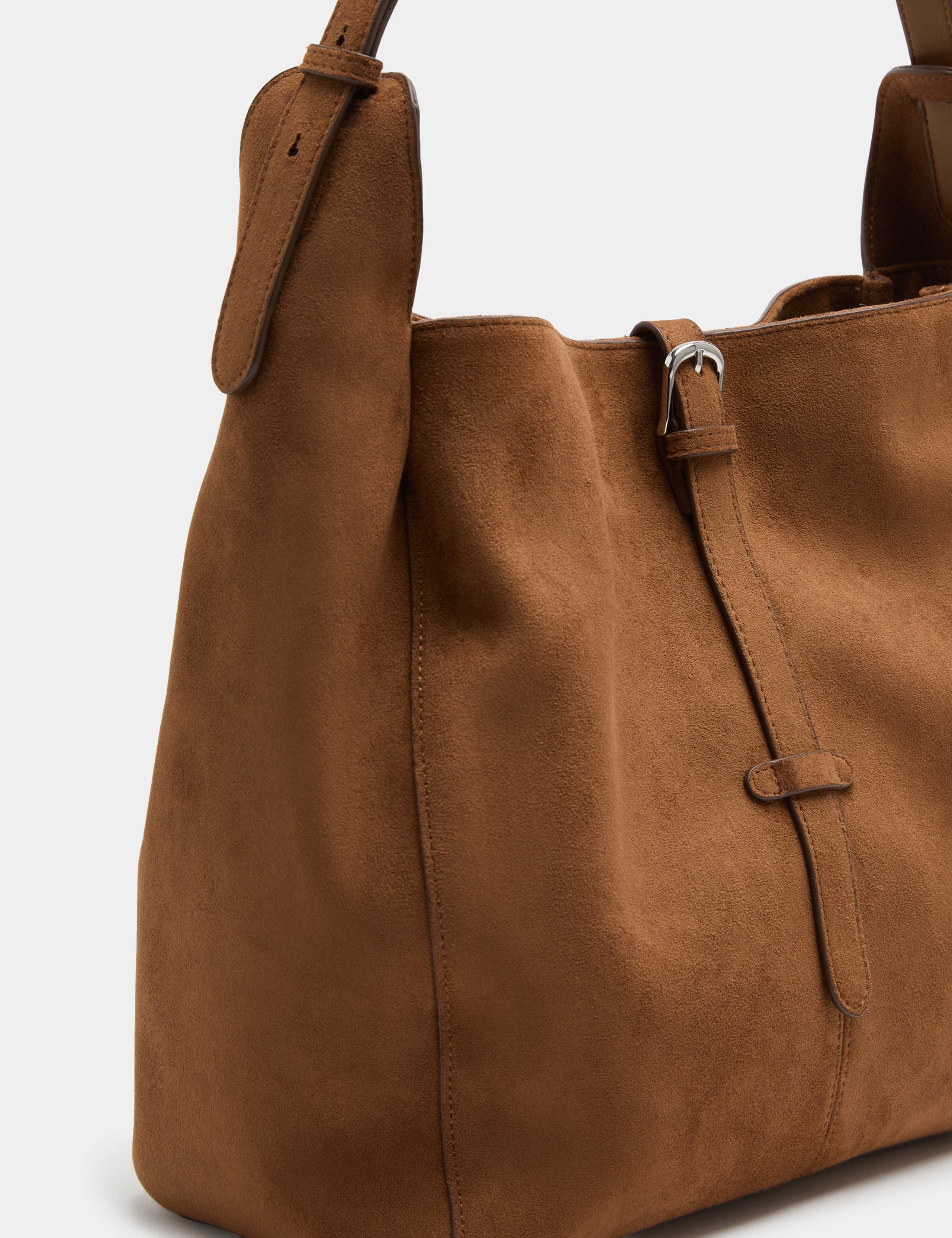 Buckle Detail Zip Shoulder Bag 2 of 3