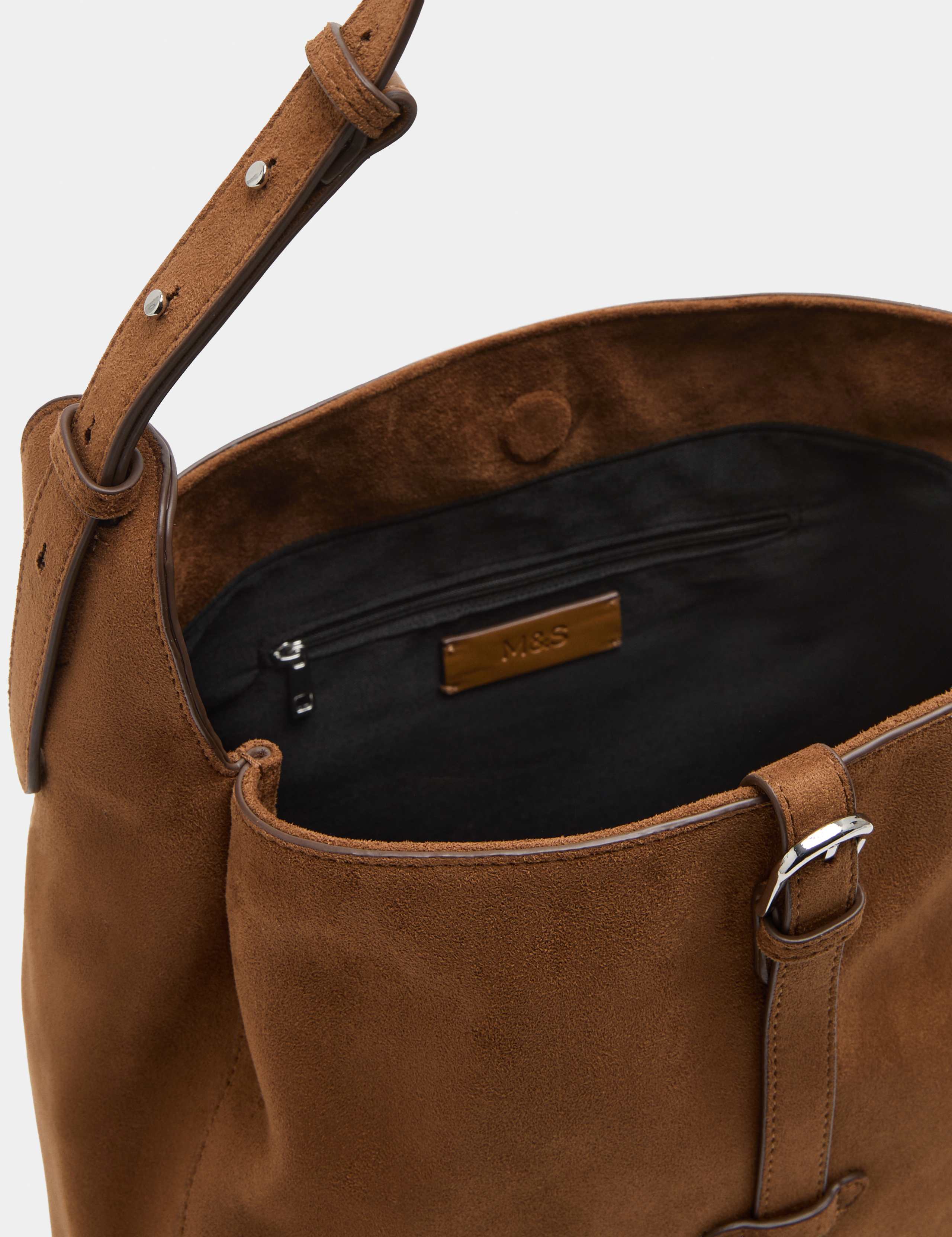 Buckle Detail Zip Shoulder Bag 3 of 3