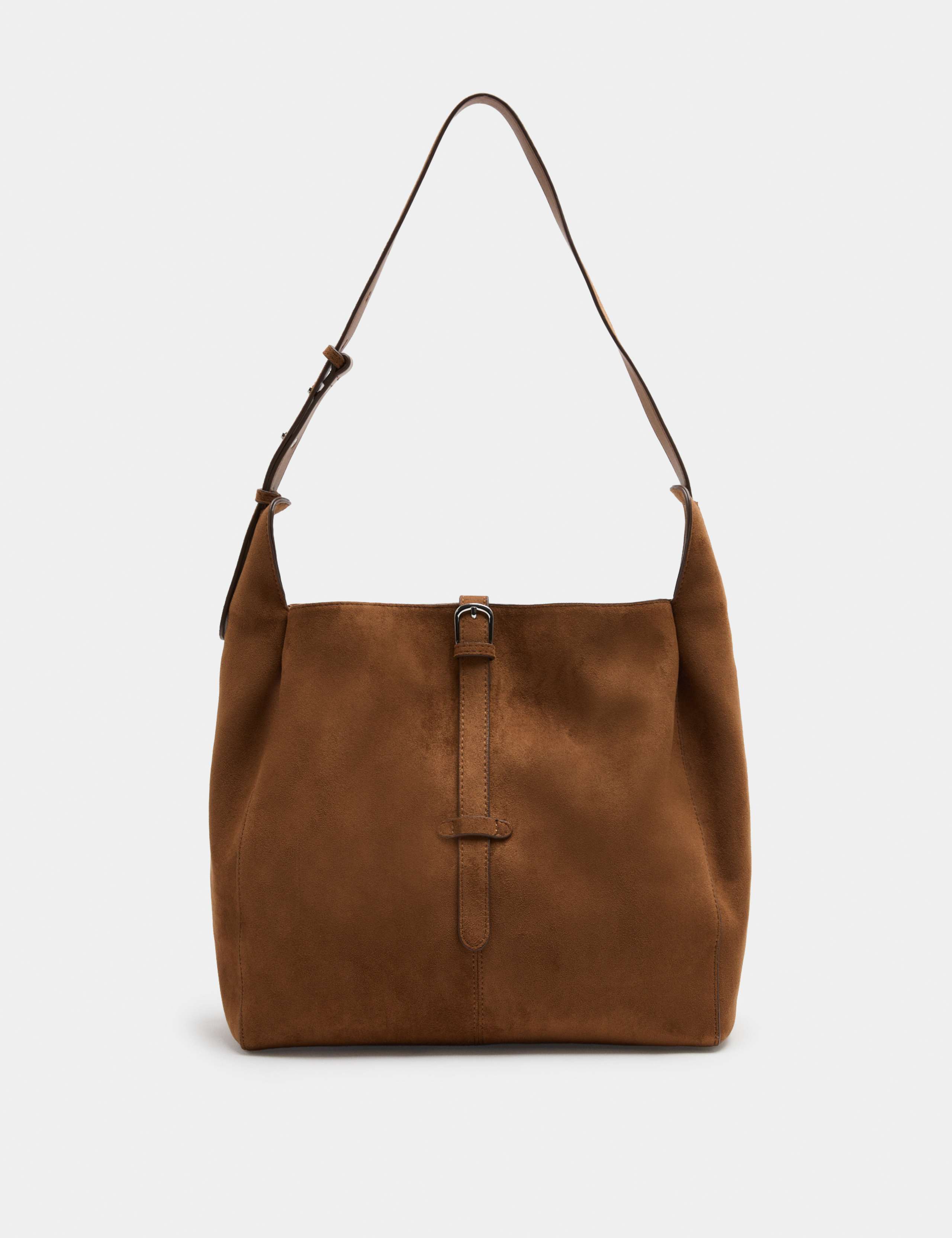 Buckle Detail Zip Shoulder Bag 1 of 3