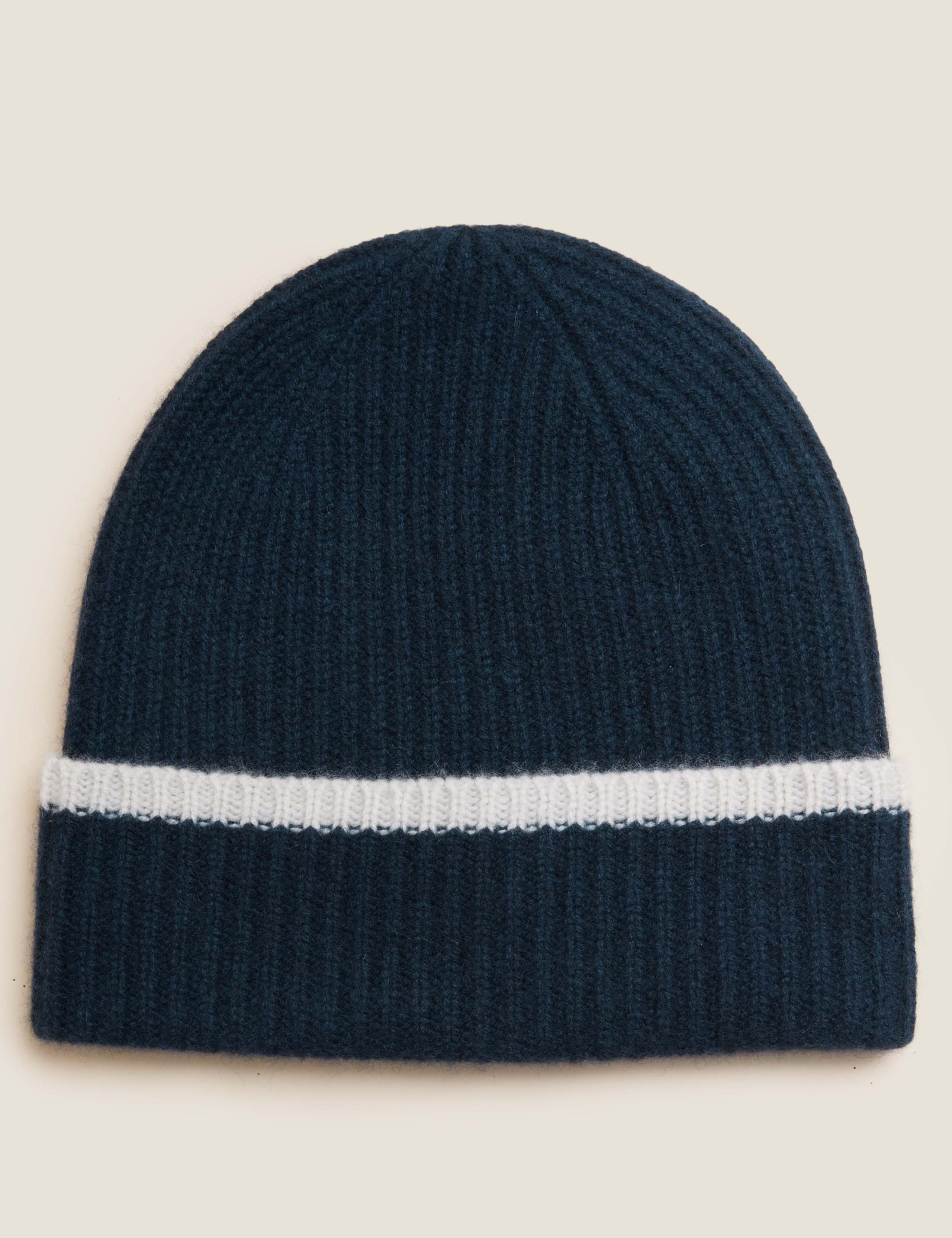 Pure Cashmere Knitted Beanie Hat 1 of 1