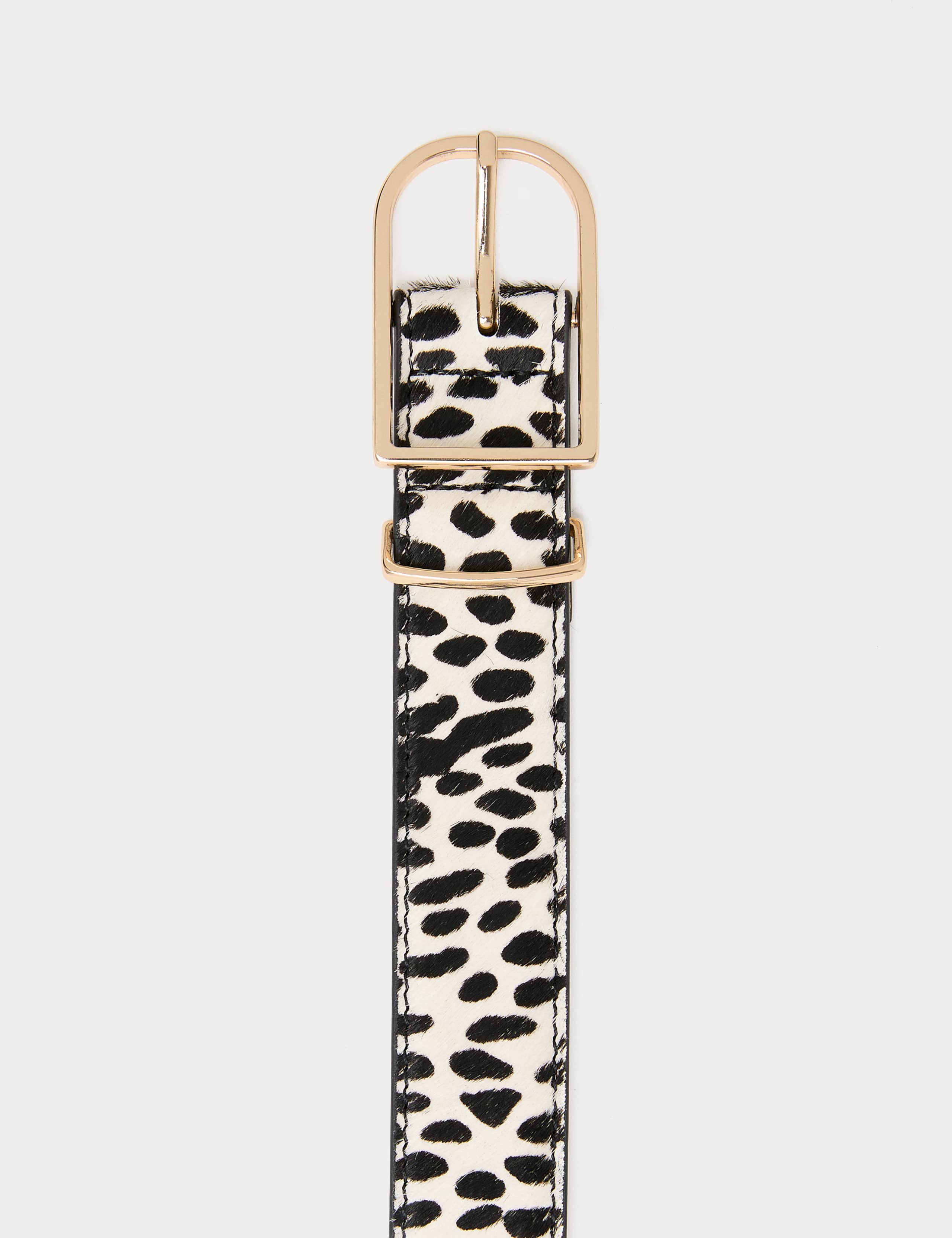 Leather Rich Animal Print Textured Belt 2 of 2