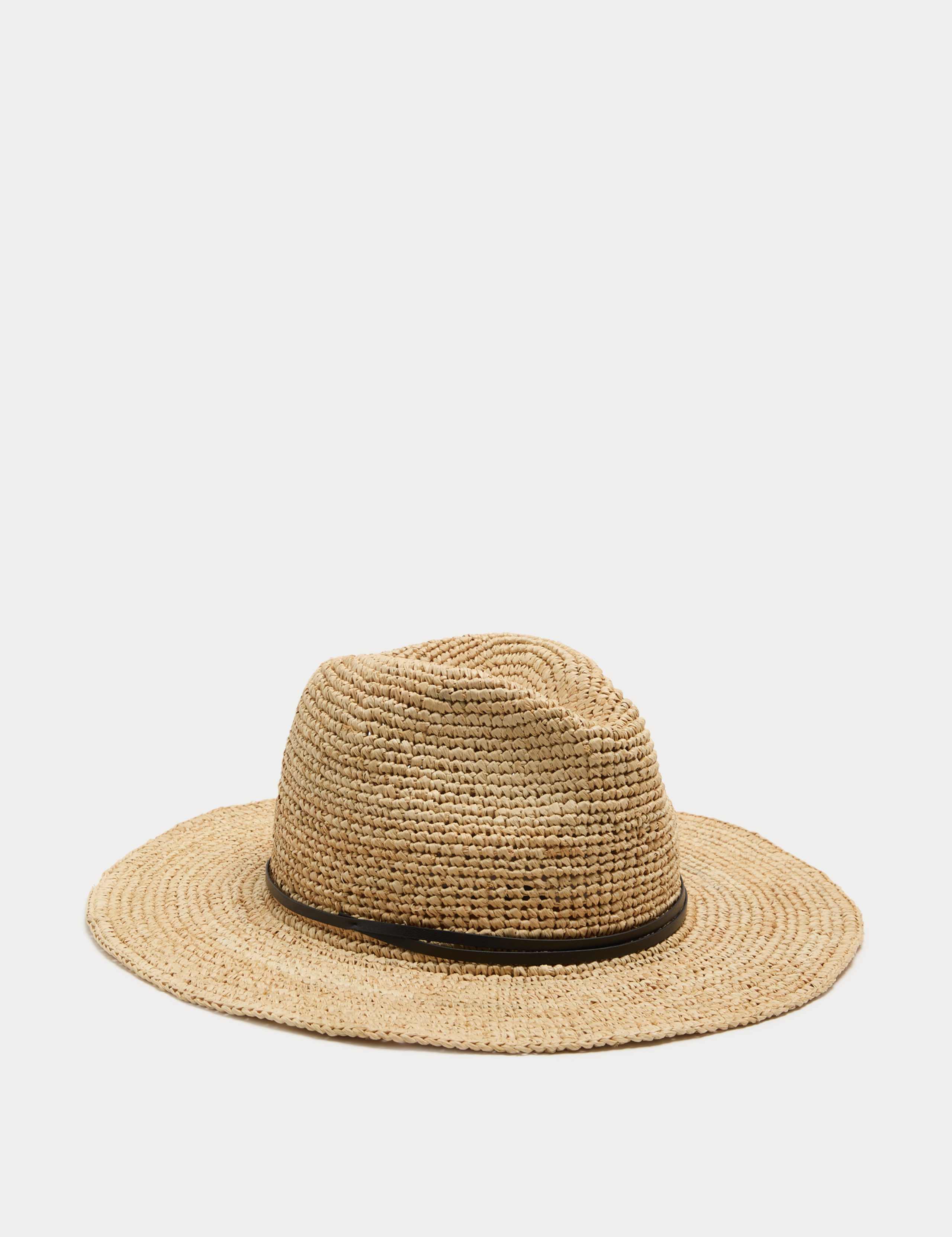 Raffia Fedora Hat 1 of 2