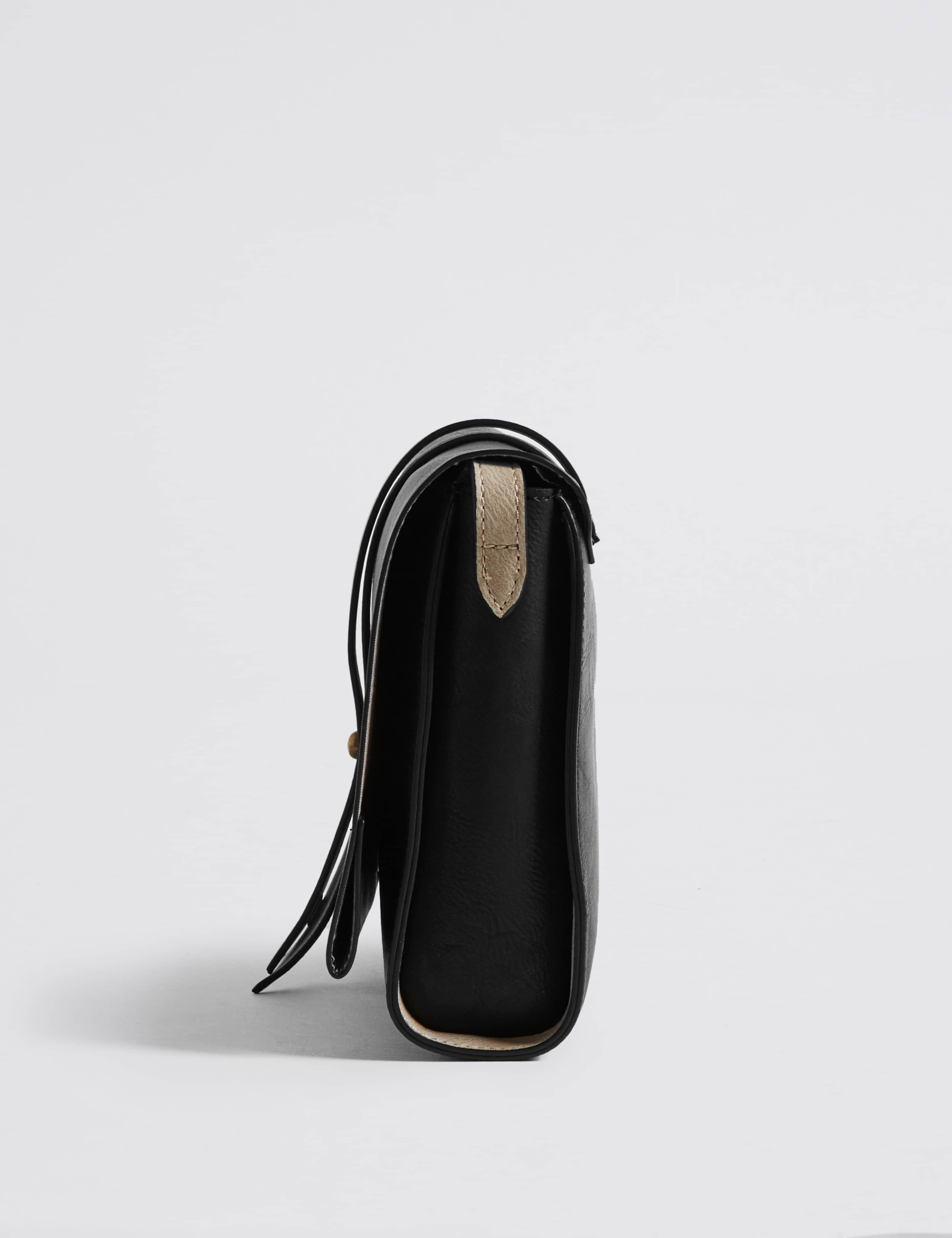 Faux Leather Stud Tab Cross Body Bag 3 of 5