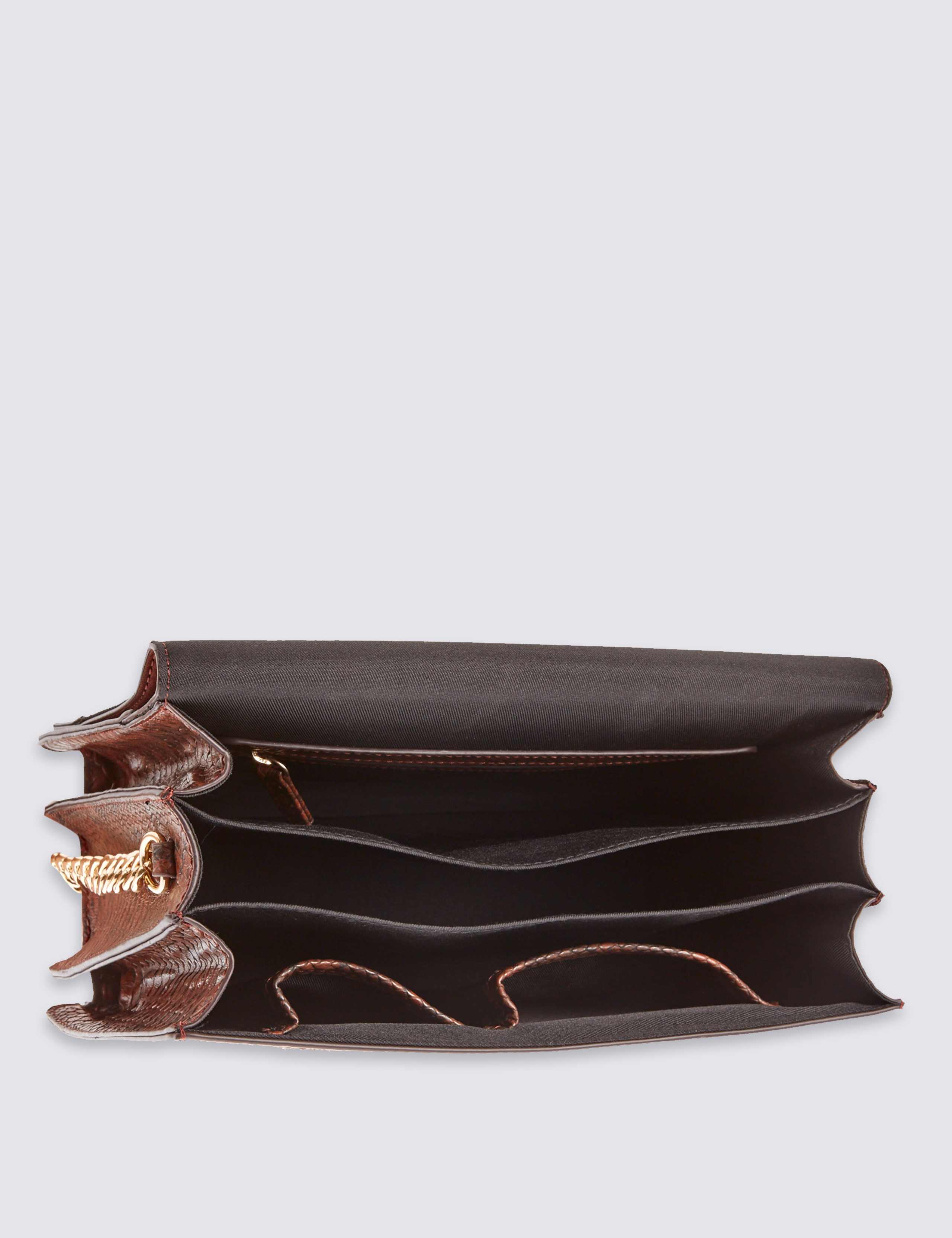 Faux Leather Ring Detail Across Body Bag 5 of 6