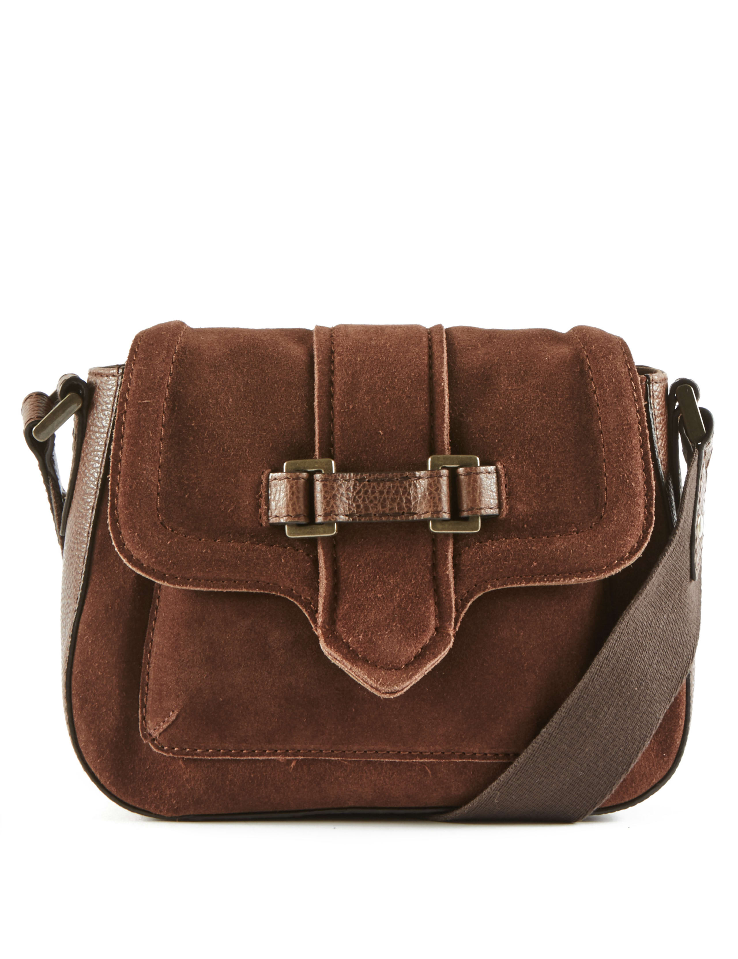 Suede Snaffle Across Body Bag 2 of 5