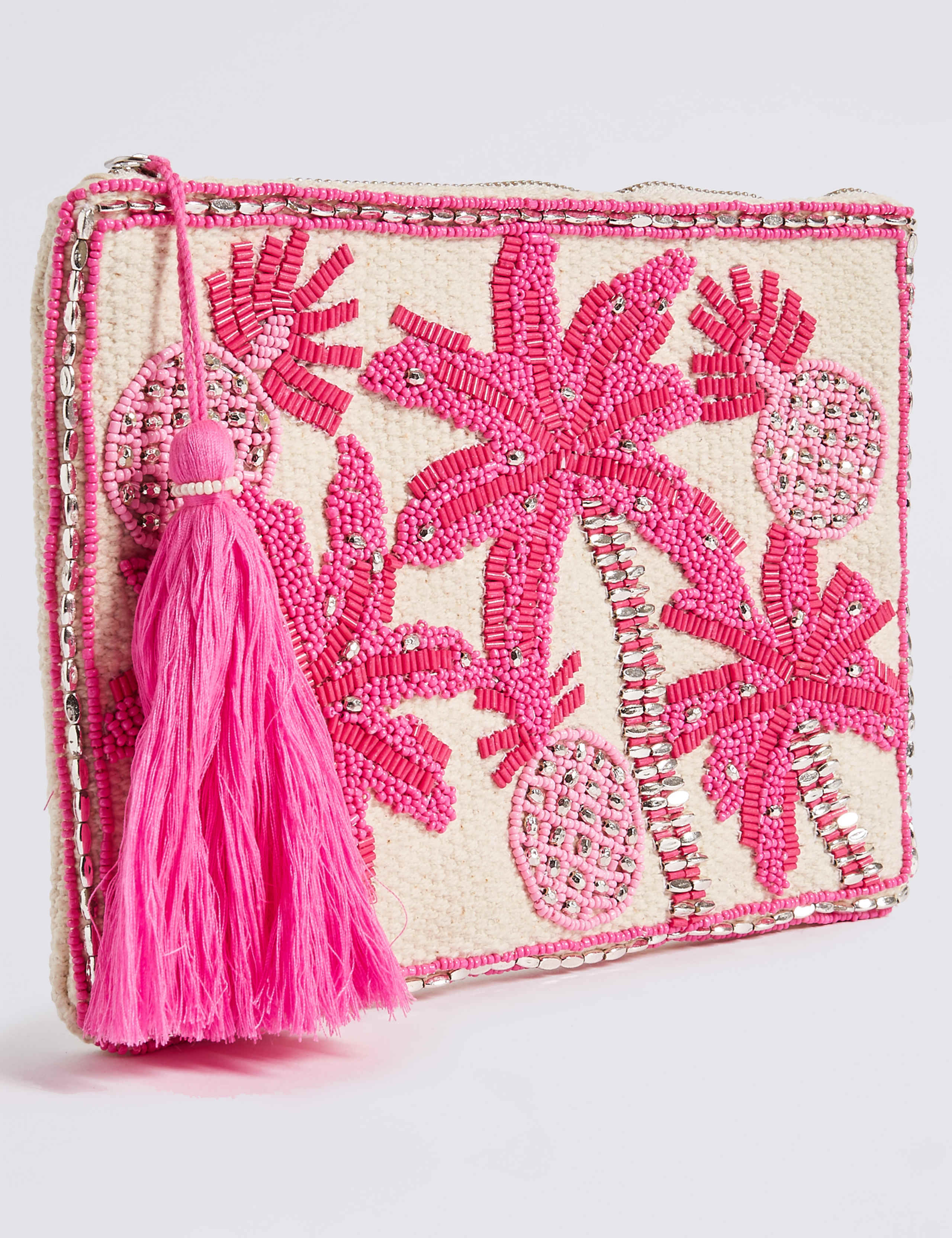 Palm Tree Embellished Clutch Bag 4 of 6
