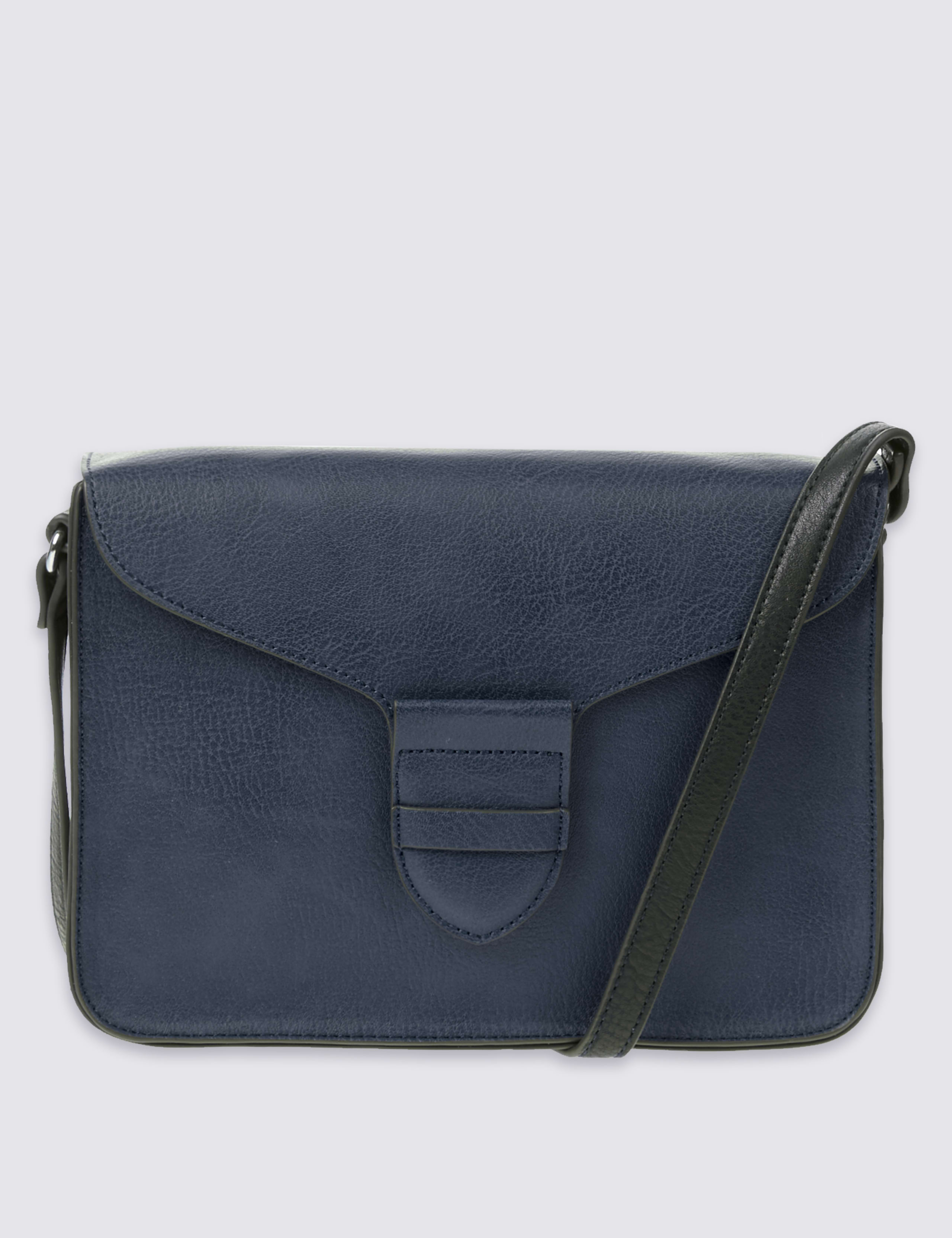 Faux Leather Tab Detail Across Body Bag 2 of 5