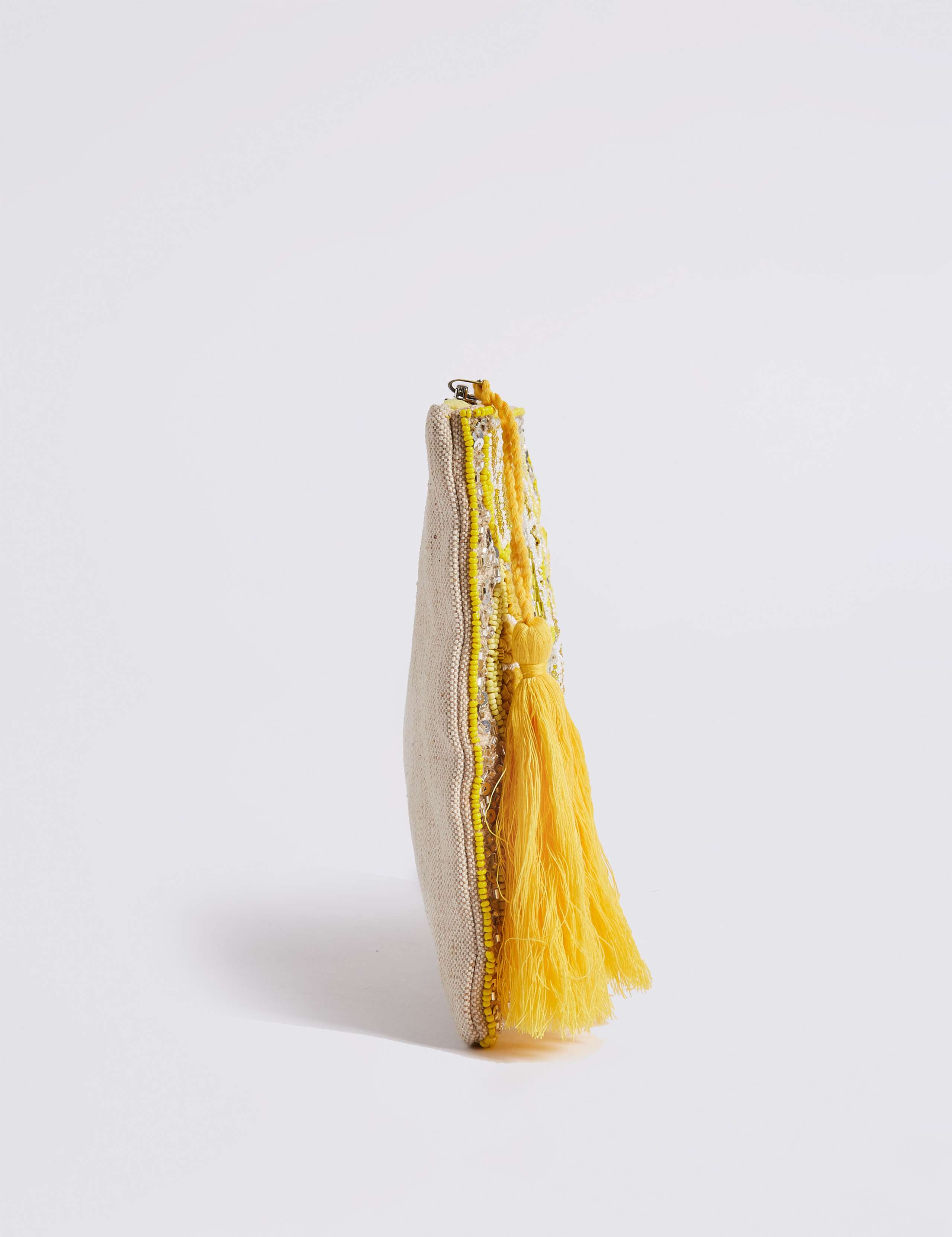 Lemon Embellished Clutch Bag 3 of 5