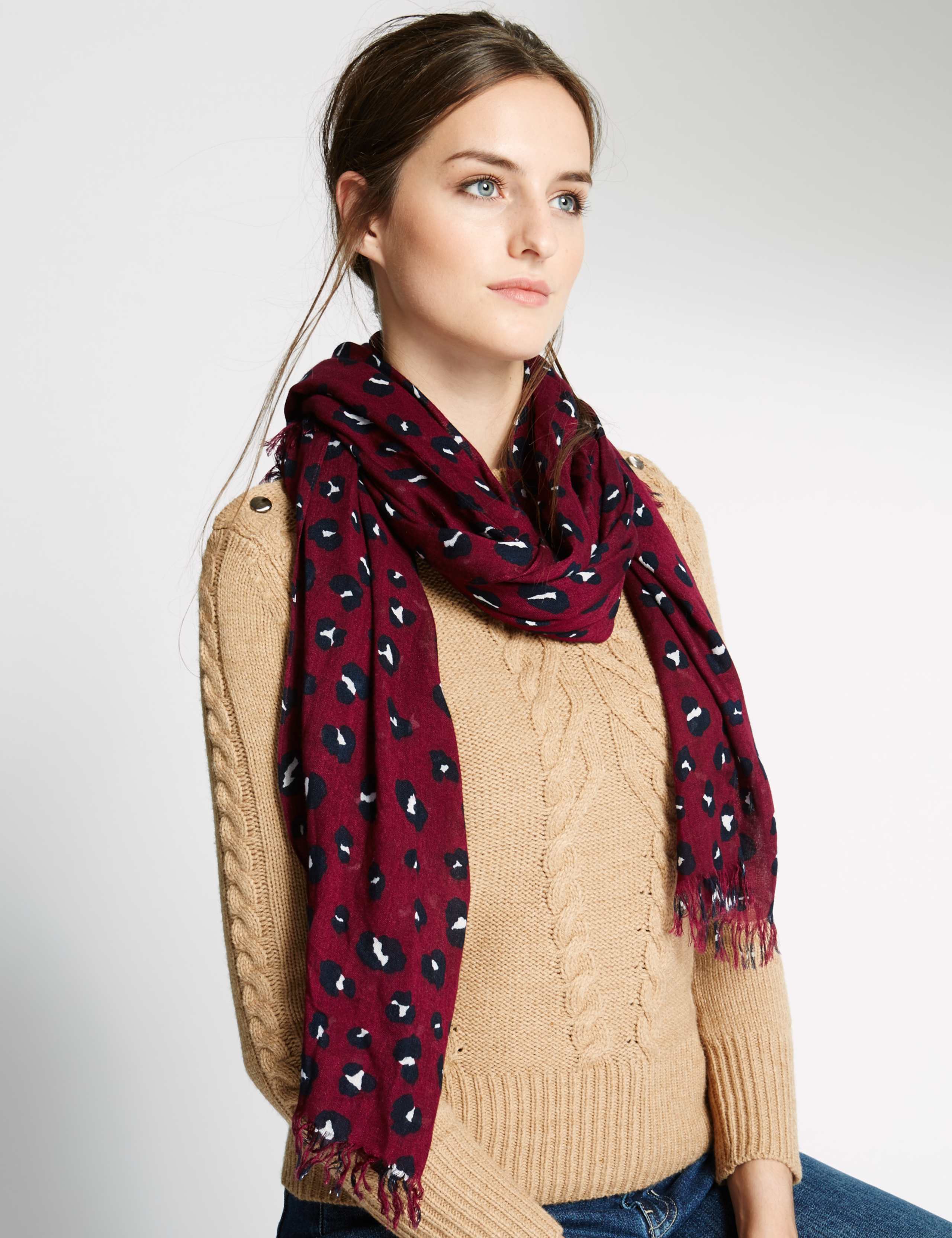 Splodge Animal Print Scarf 1 of 3