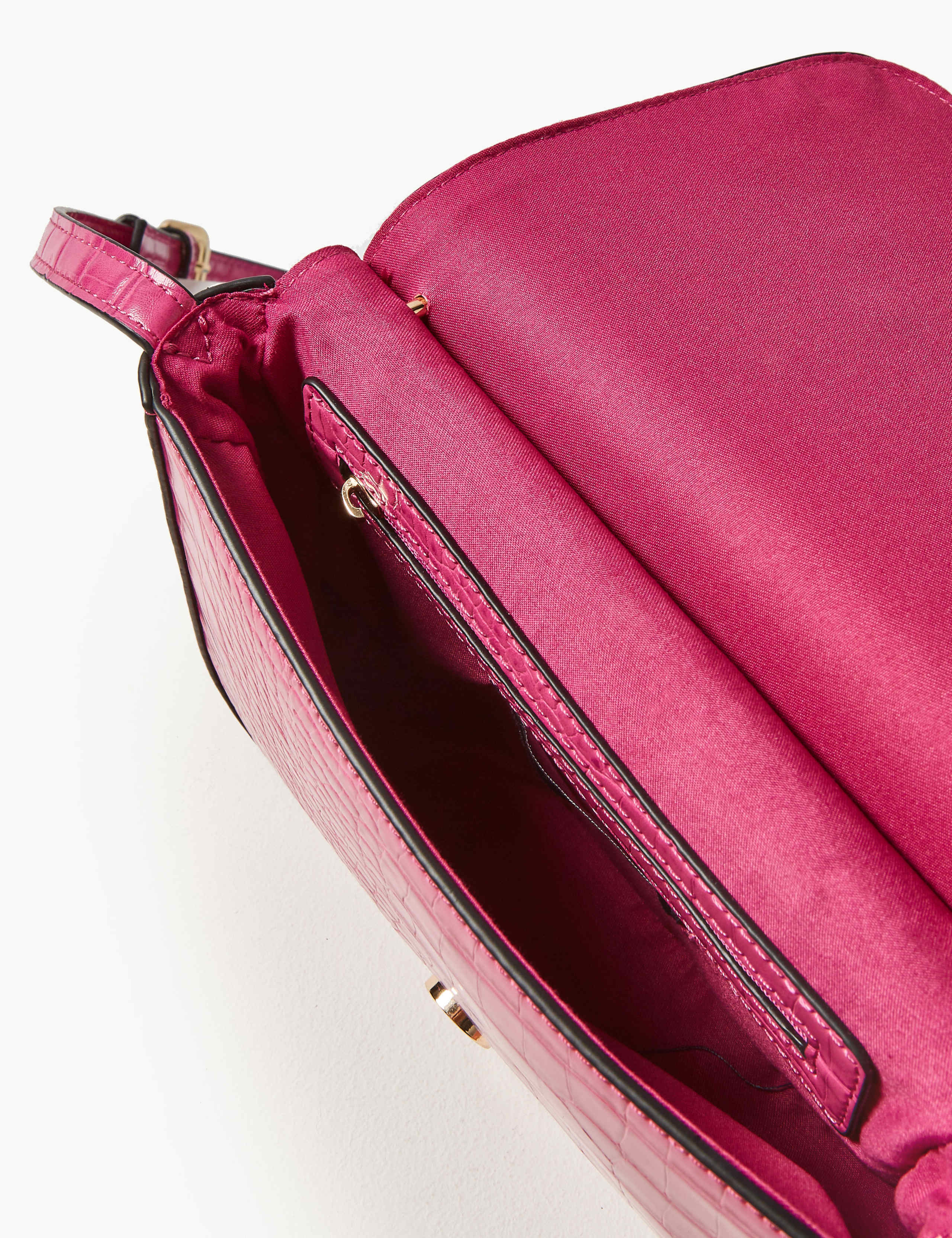 Faux Leather Ring Detail Cross Body Bag 5 of 6