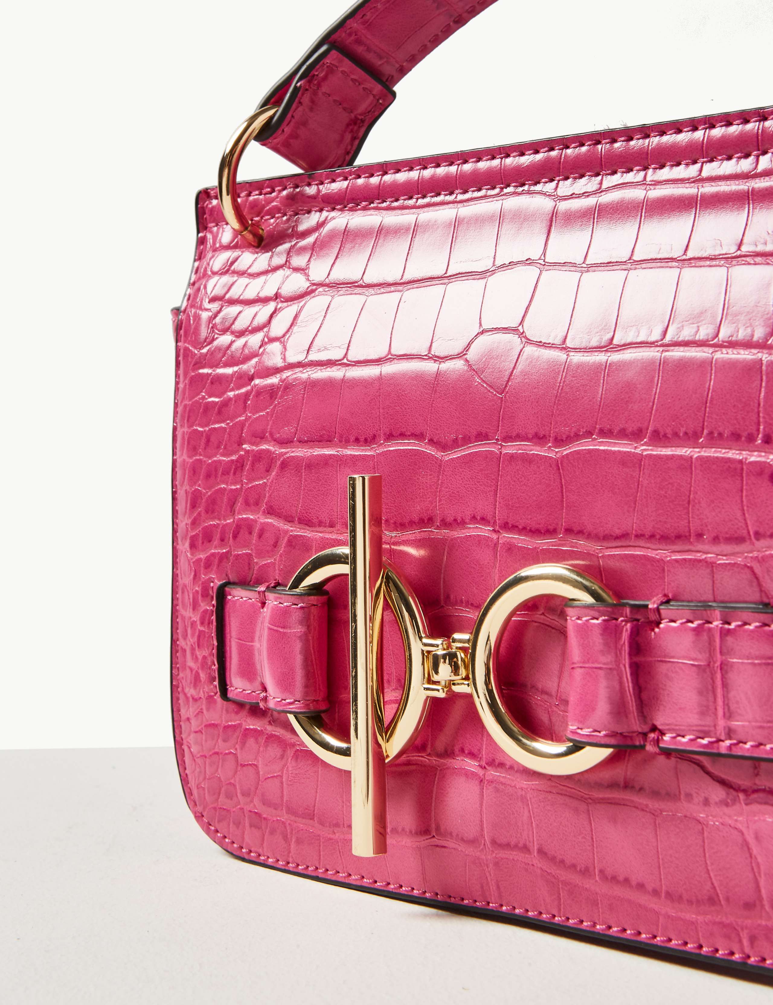 Faux Leather Ring Detail Cross Body Bag 6 of 6