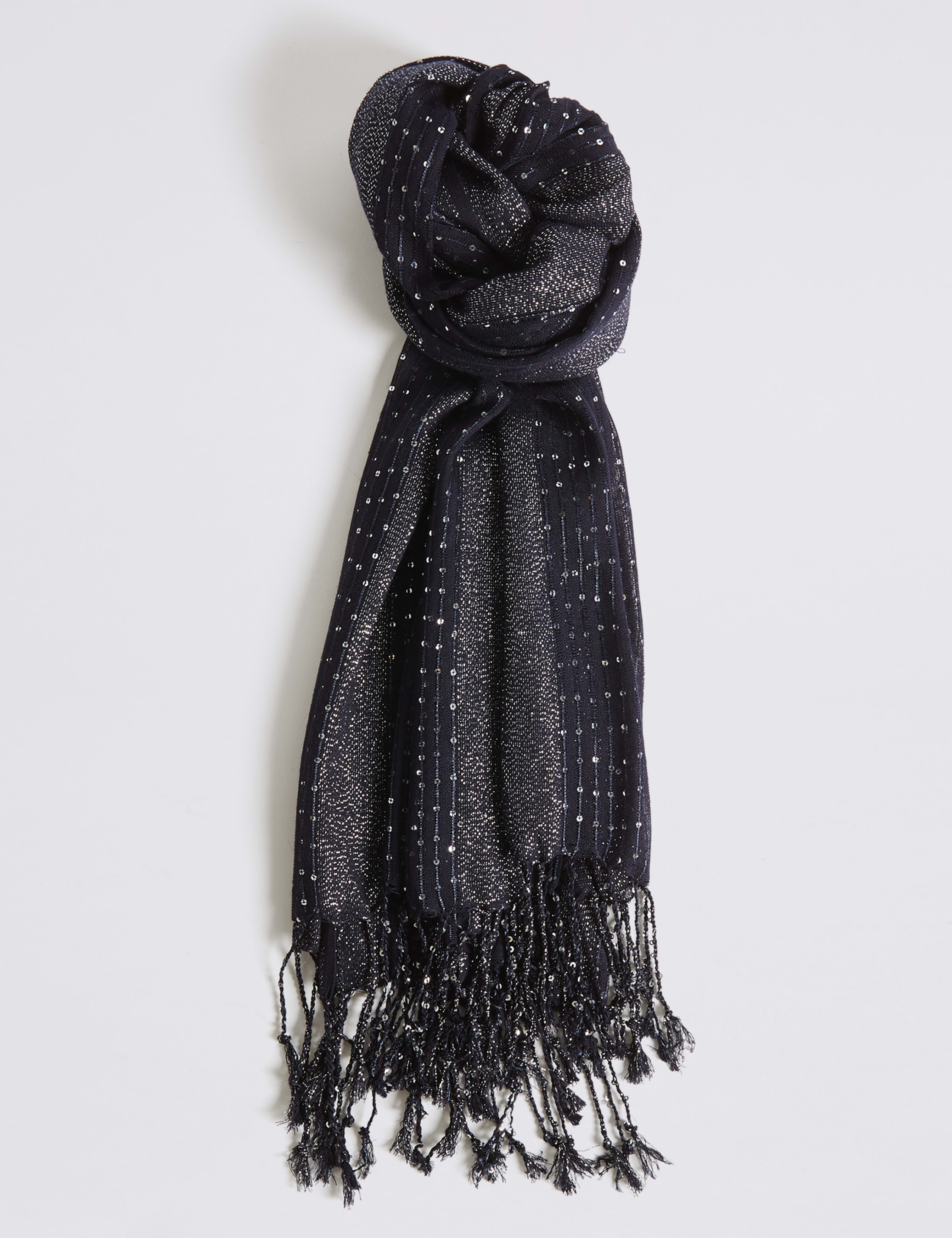 Sequin Striped Scarf 2 of 3