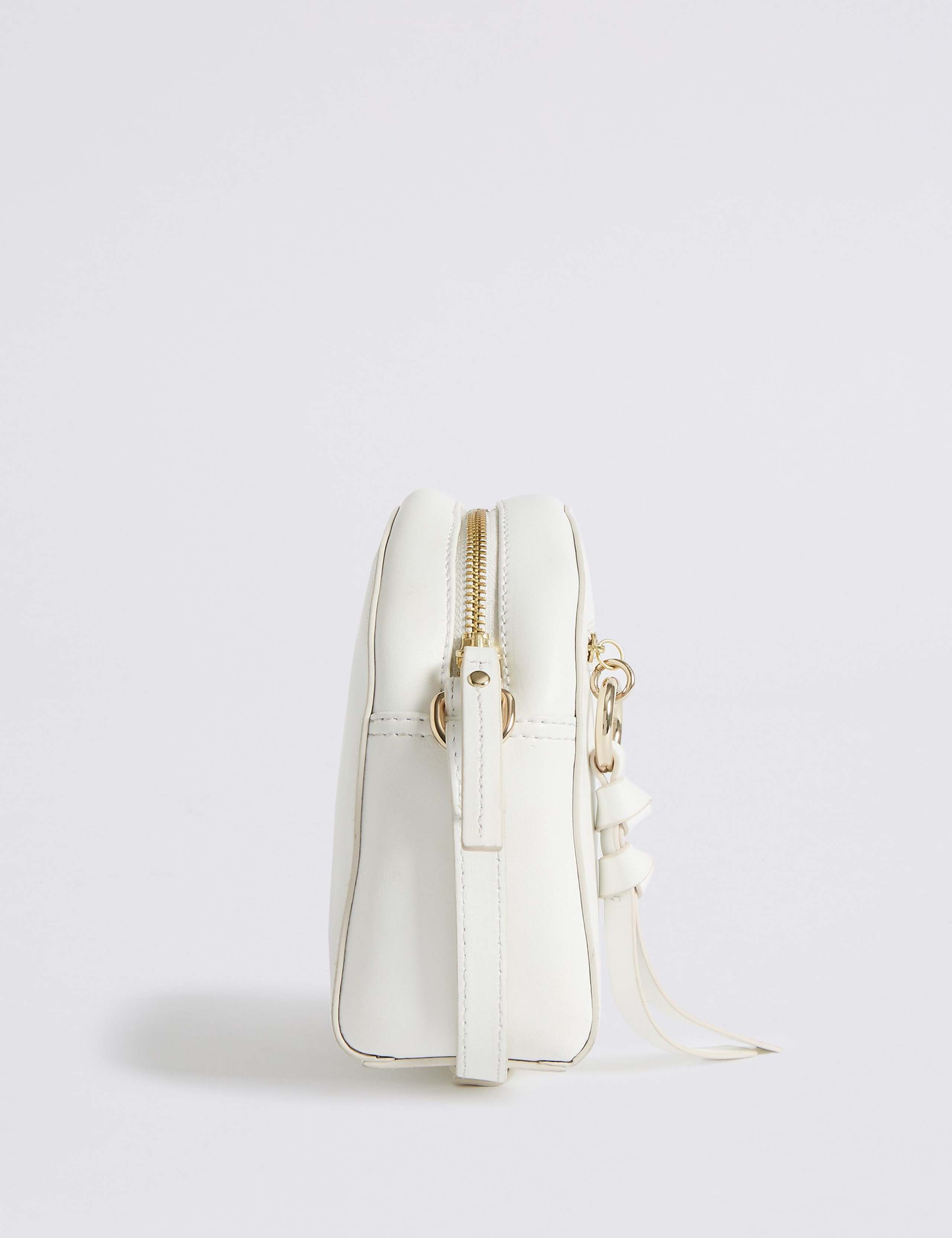 Leather Crescent Cross Body Bag 2 of 4