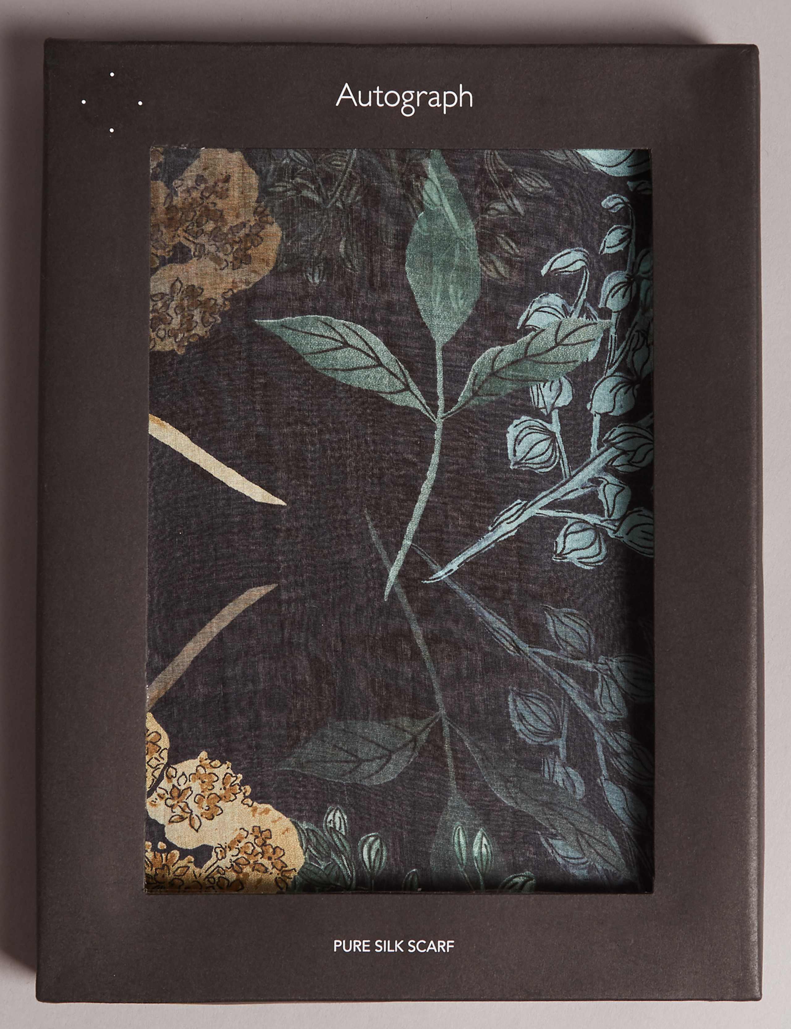 Pure Silk Floral Print Scarf 3 of 4