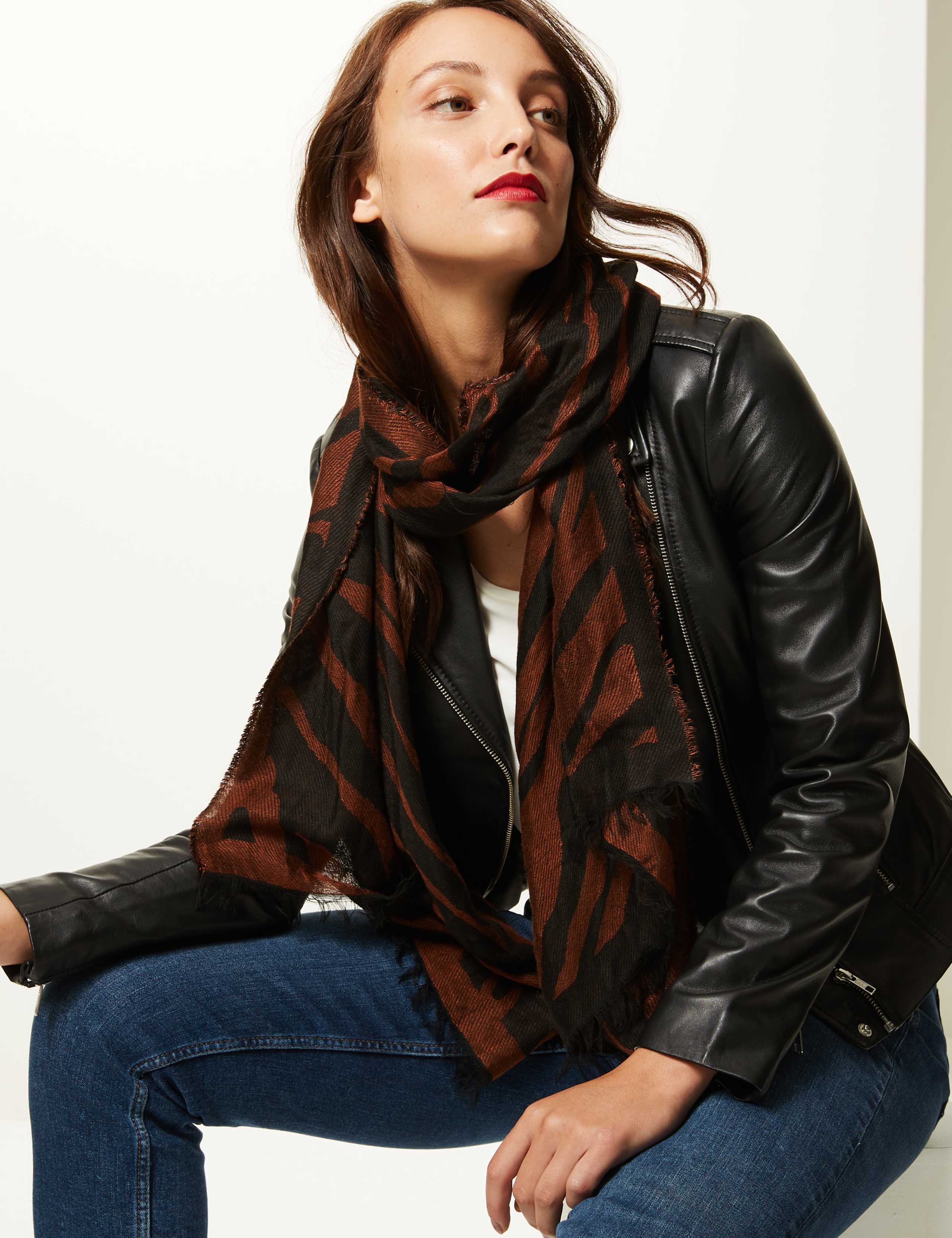Animal Print Scarf 1 of 3