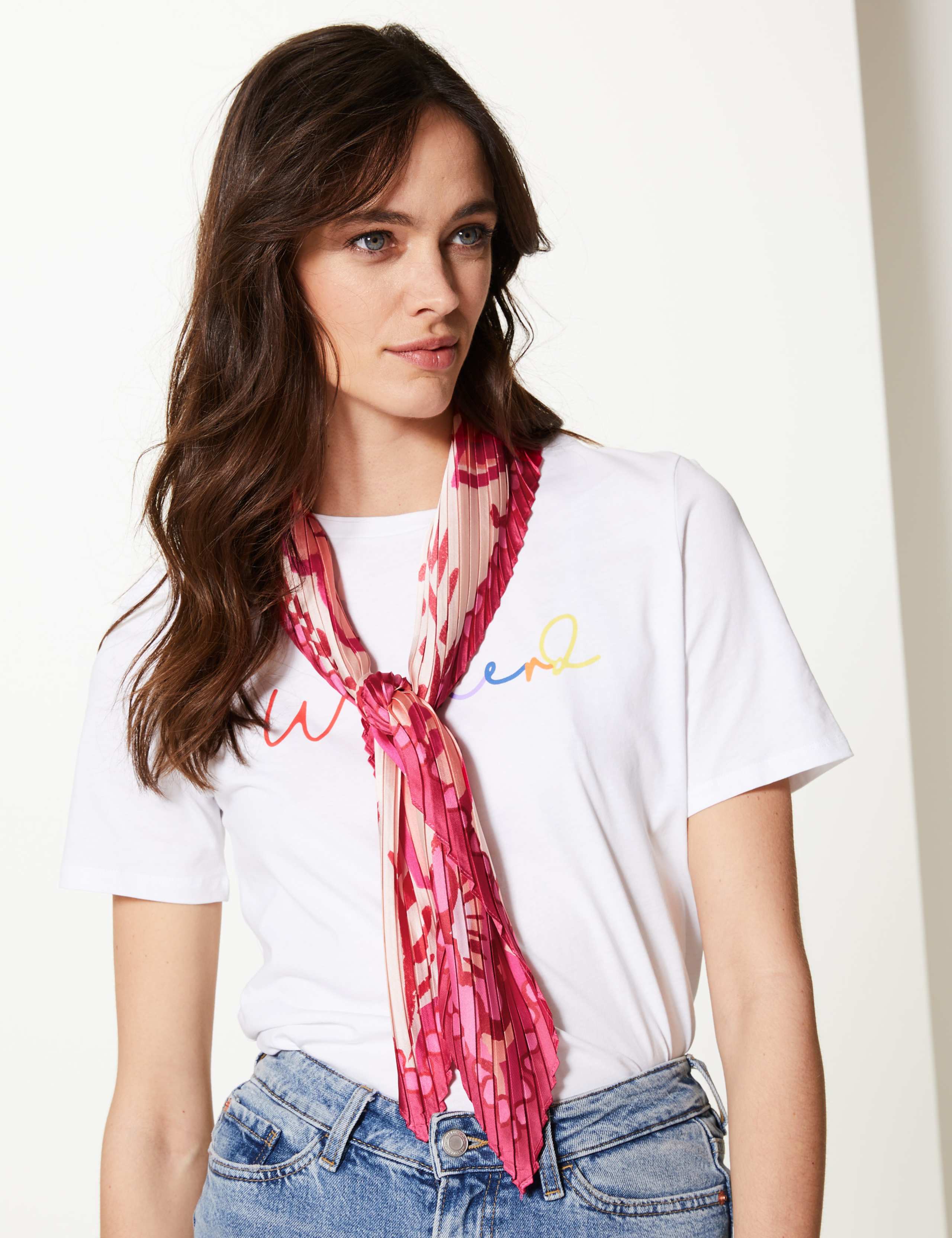 Floral Print Scarf 1 of 3