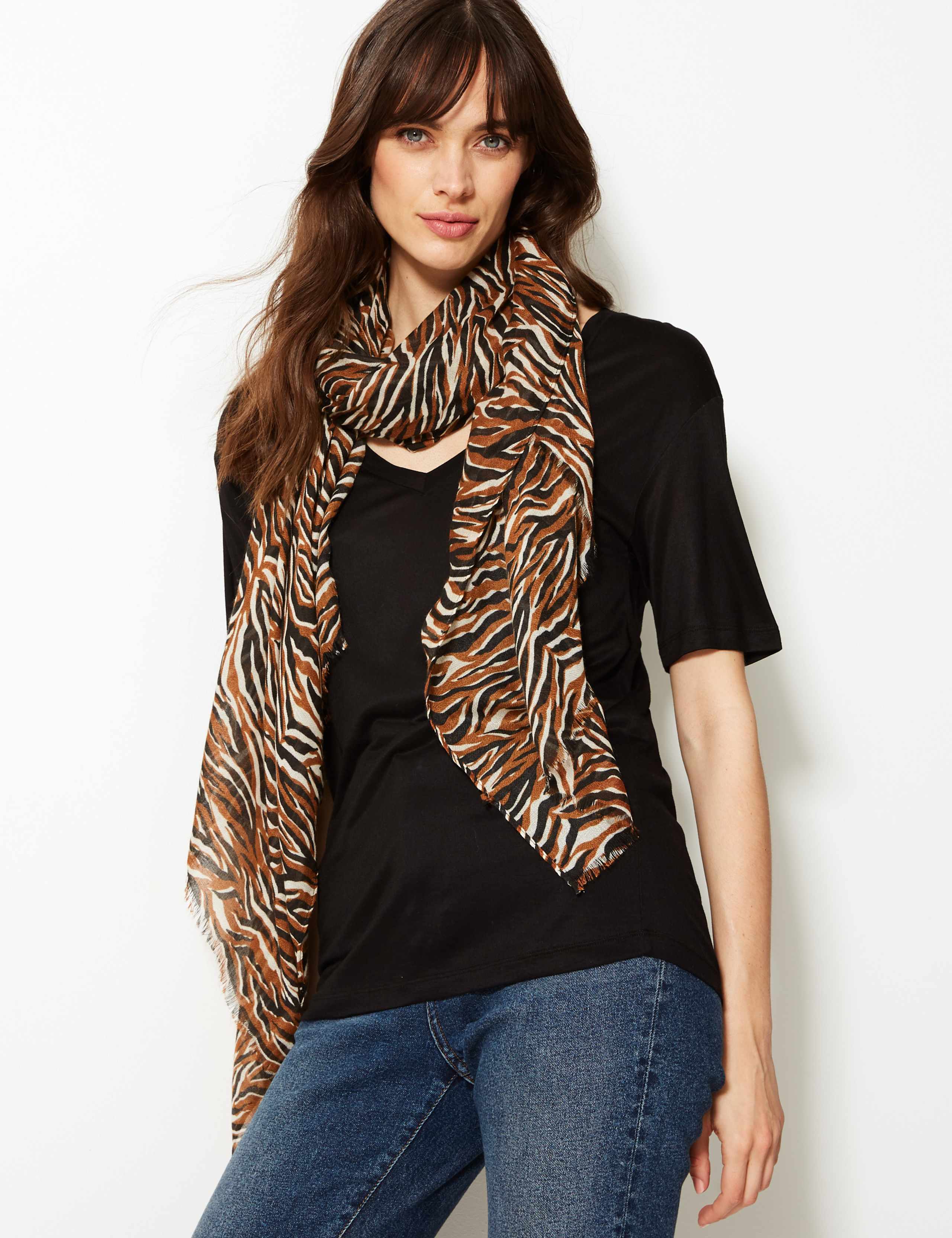 Animal Print Scarf 1 of 3