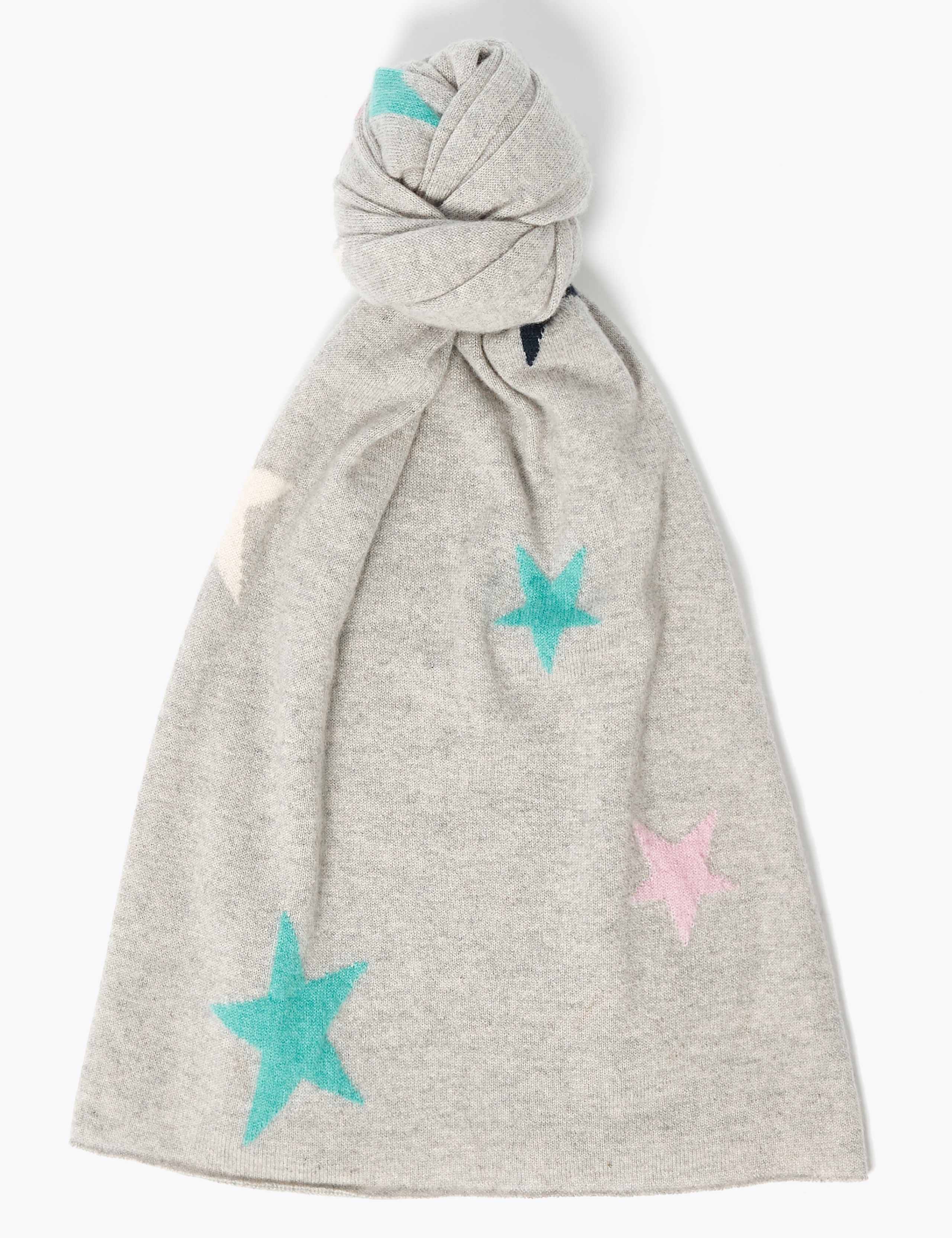 Pure Cashmere Star Scarf 1 of 2