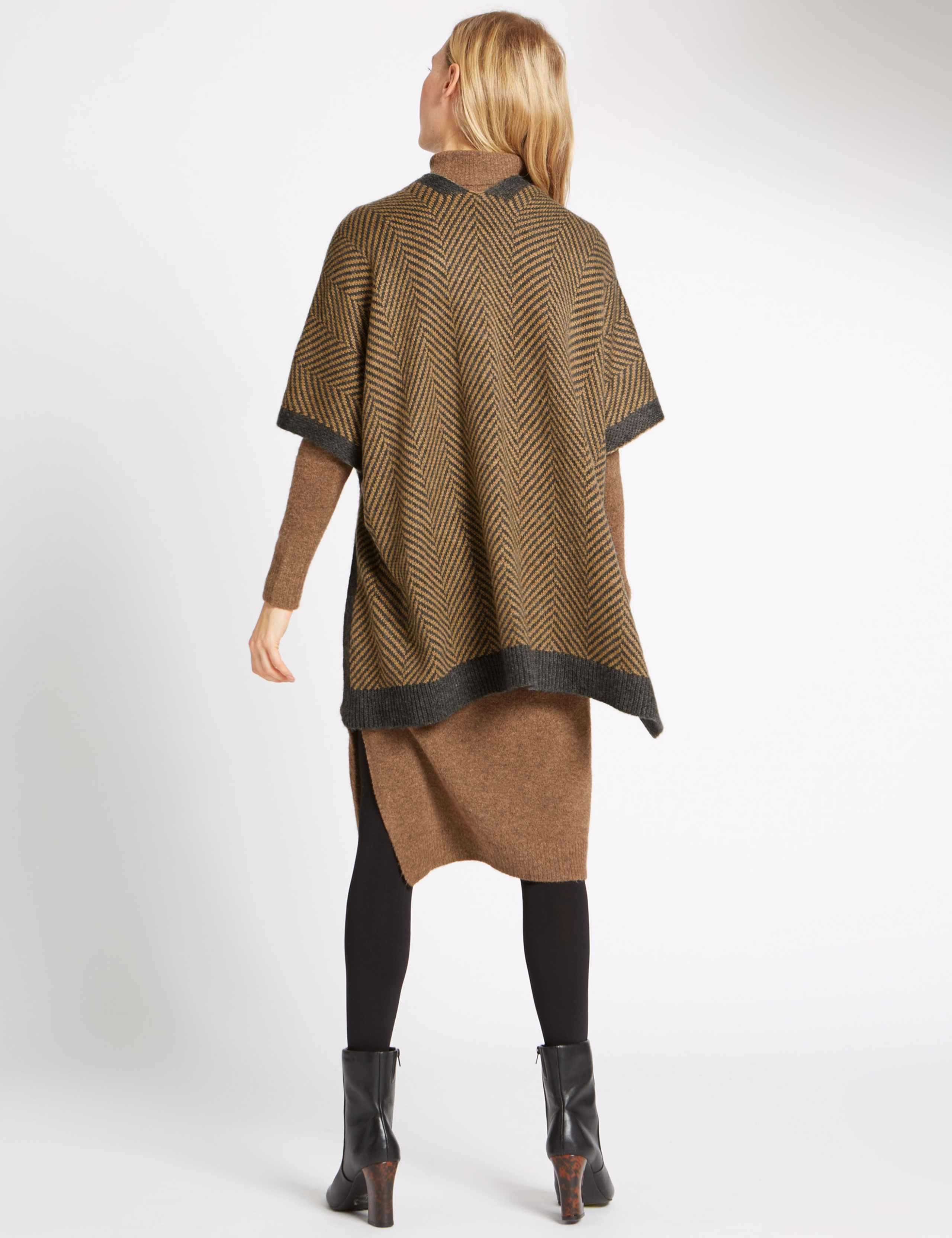 Herringbone Knit Wrap 3 of 4