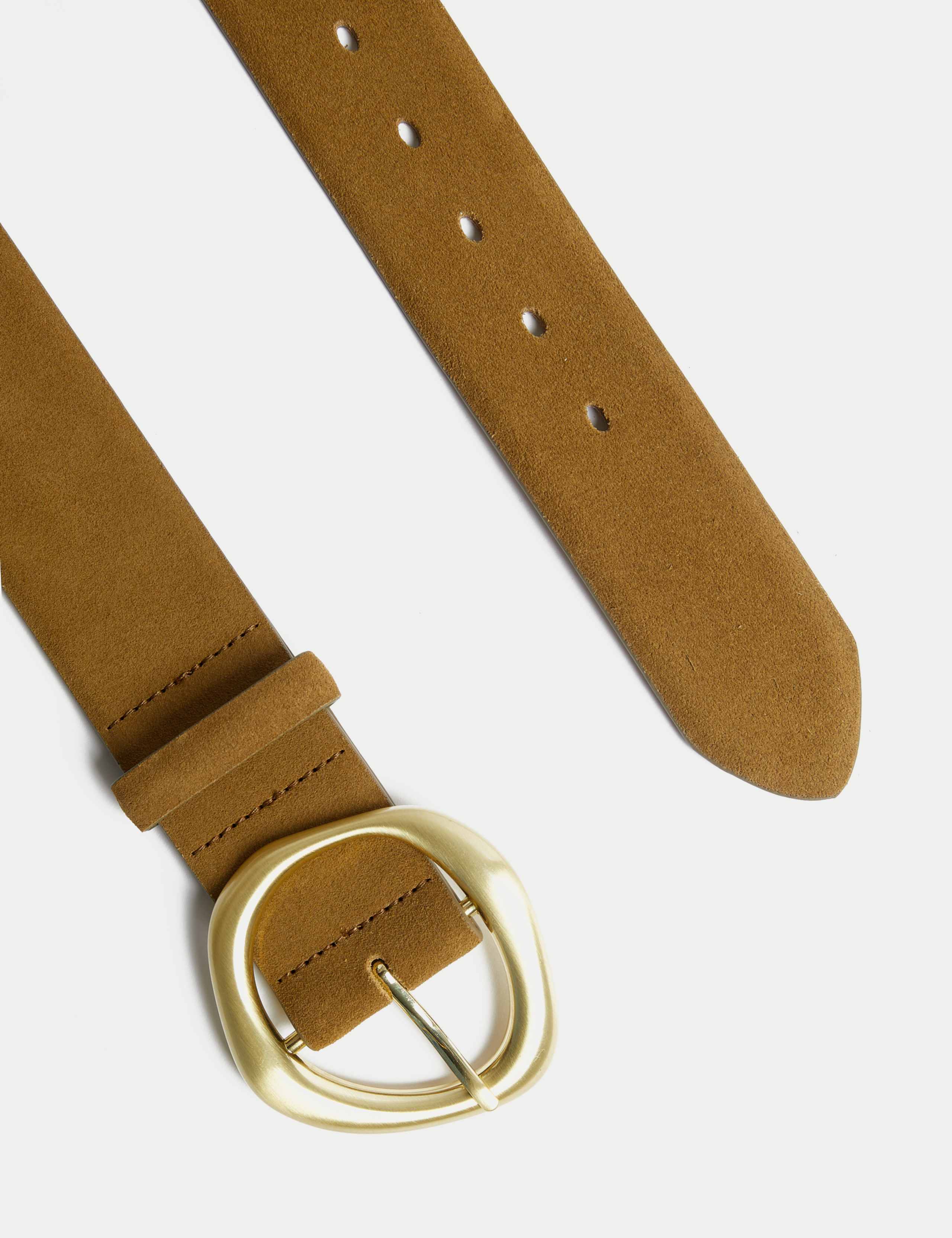 Suede Feature Buckle Jeans Belt 2 of 2