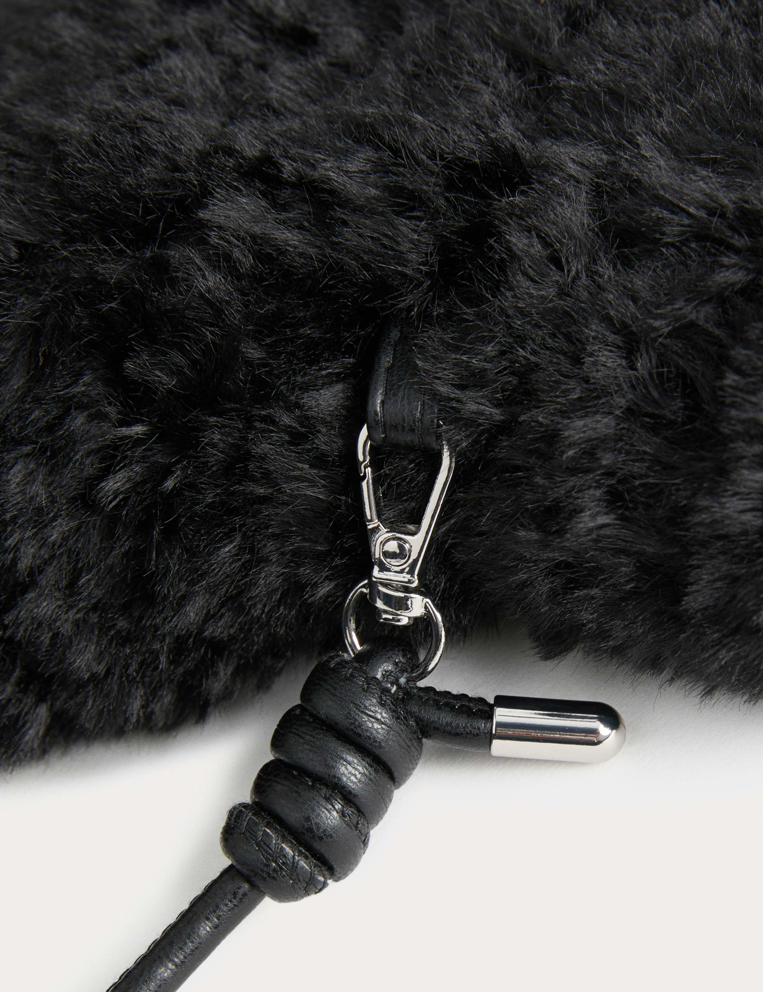 Faux Shearling Mittens 2 of 2