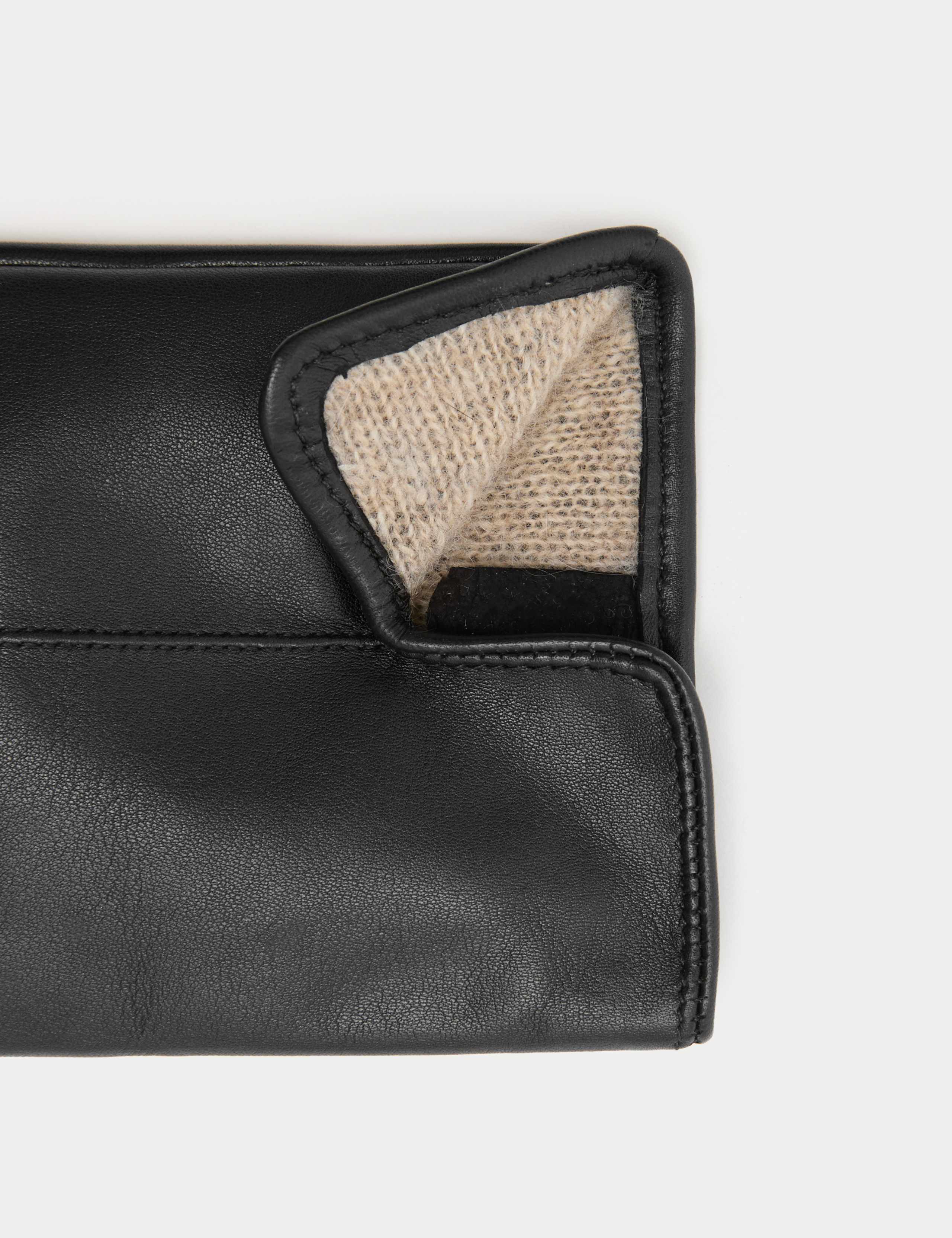 Leather Cashmere Lined Gloves 2 of 2