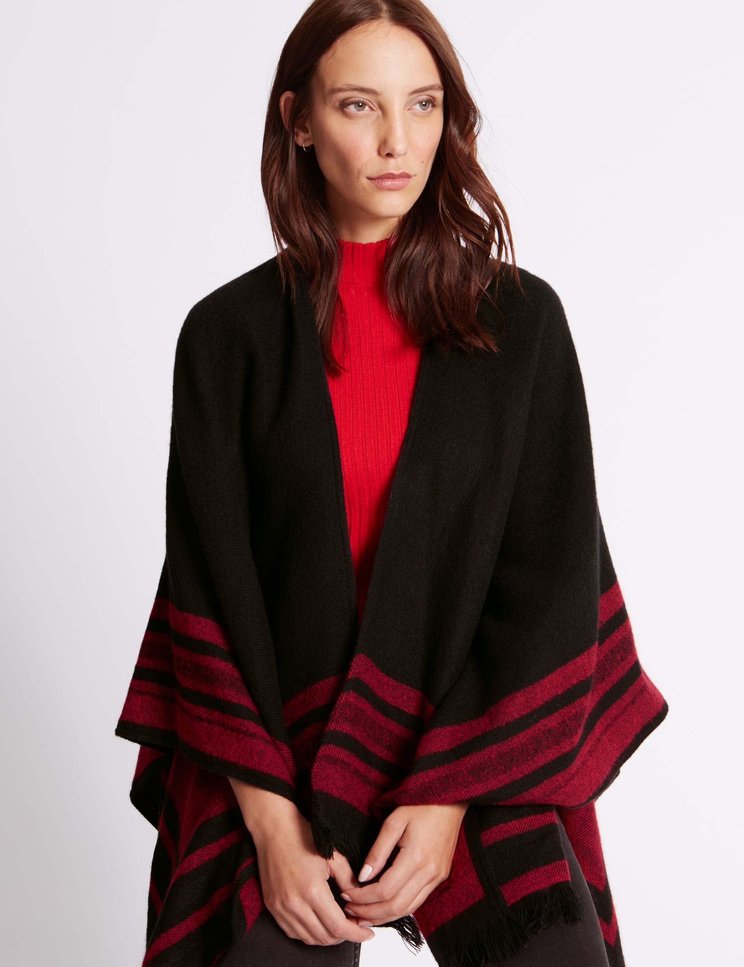 Striped Reversible Wrap 3 of 4