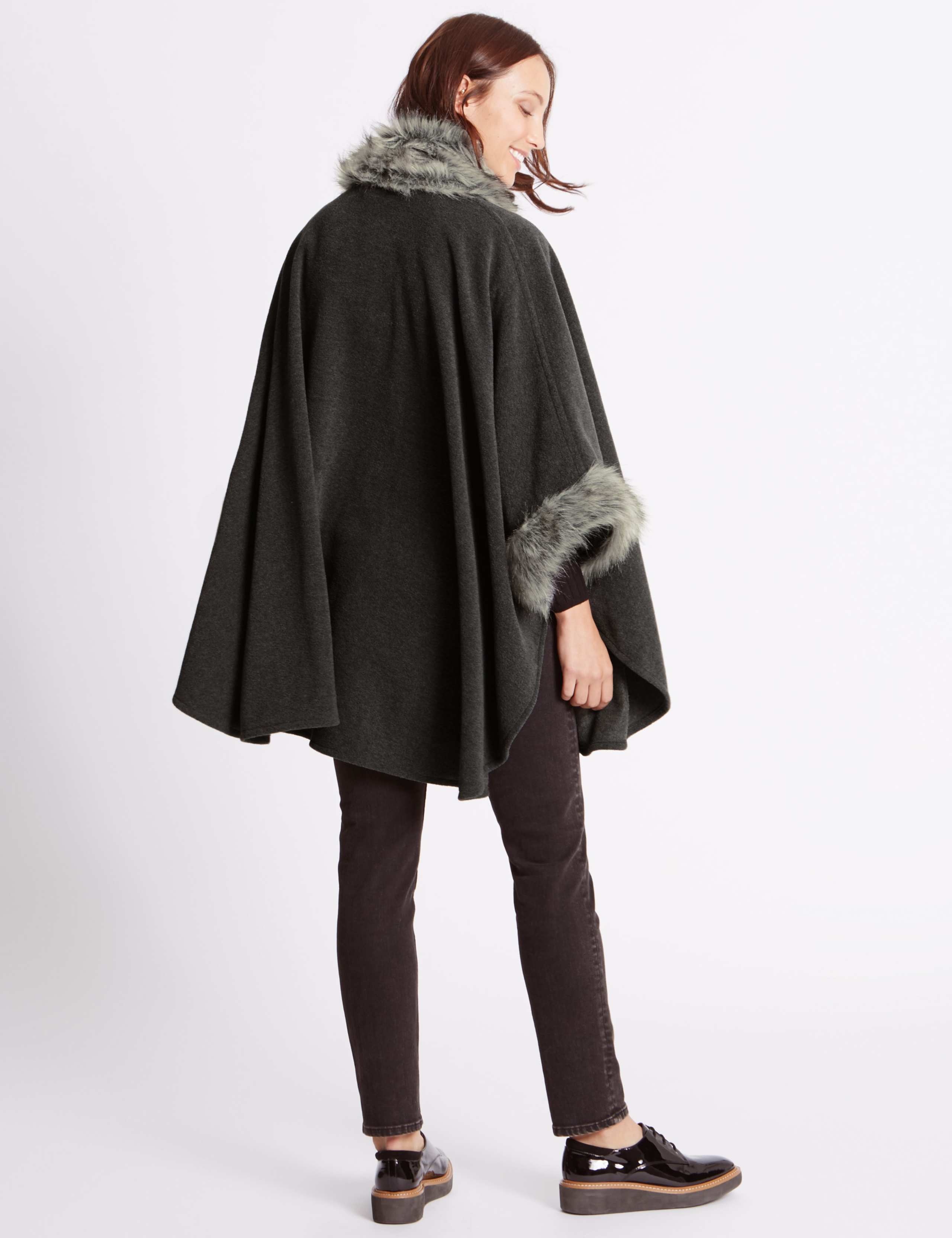 Faux Fur Fleece Wrap 4 of 5