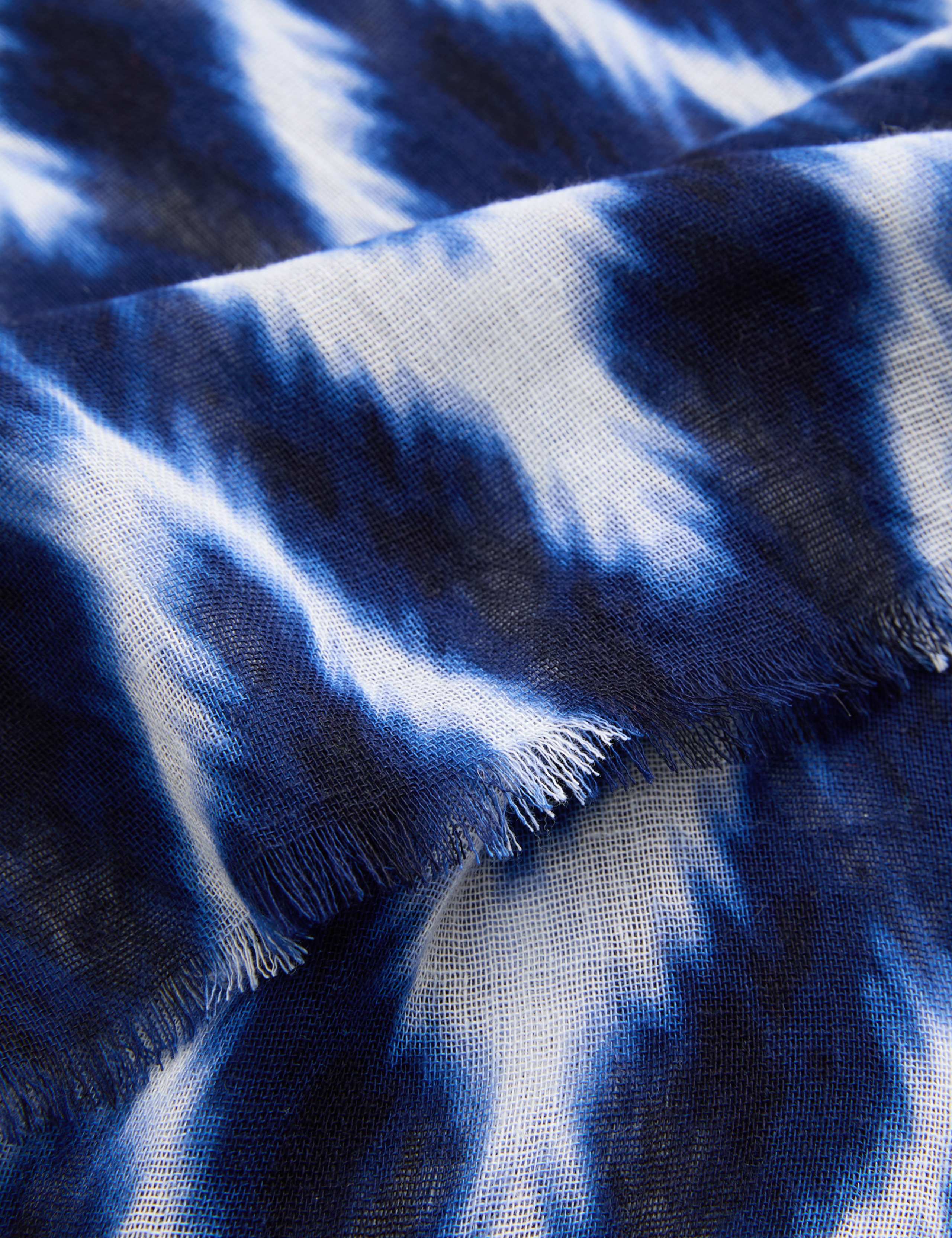 Linen Blend Ikat Printed Scarf 2 of 2