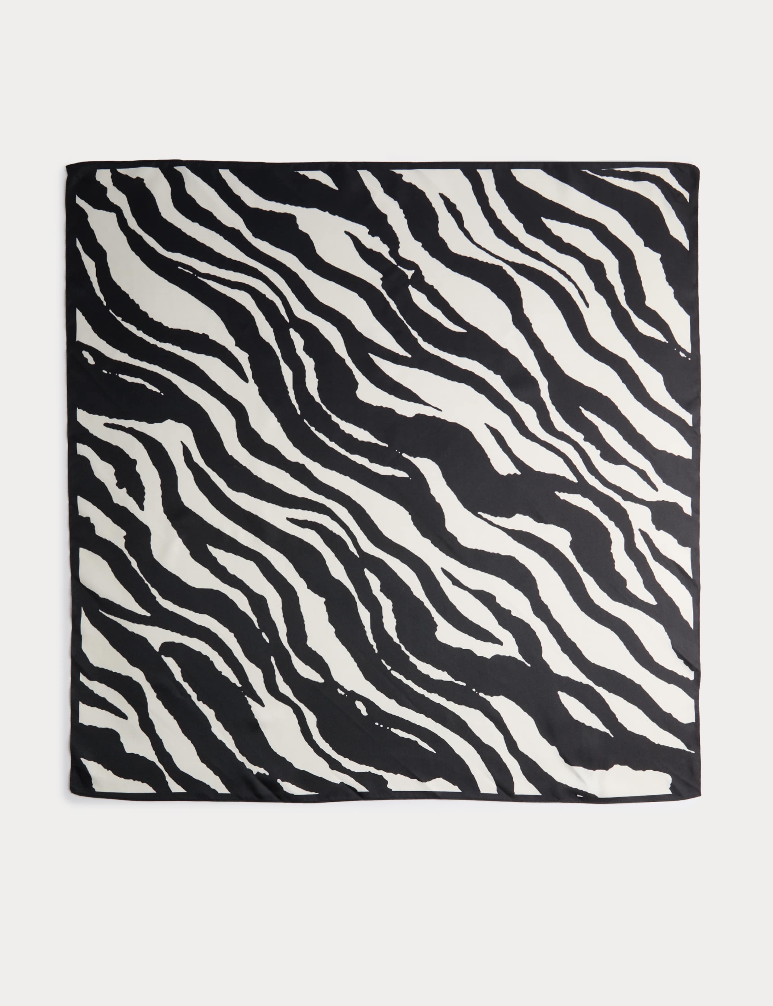 Satin Zebra Print Neckerchief 2 of 3
