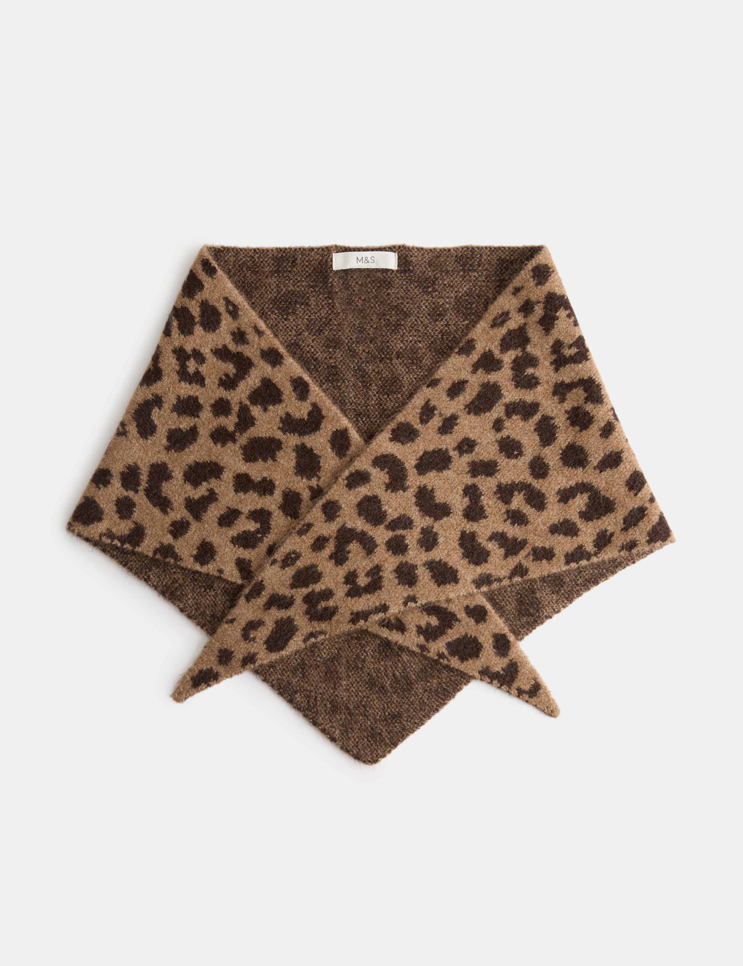 Jacquard Animal Print Triangle Scarf 1 of 2