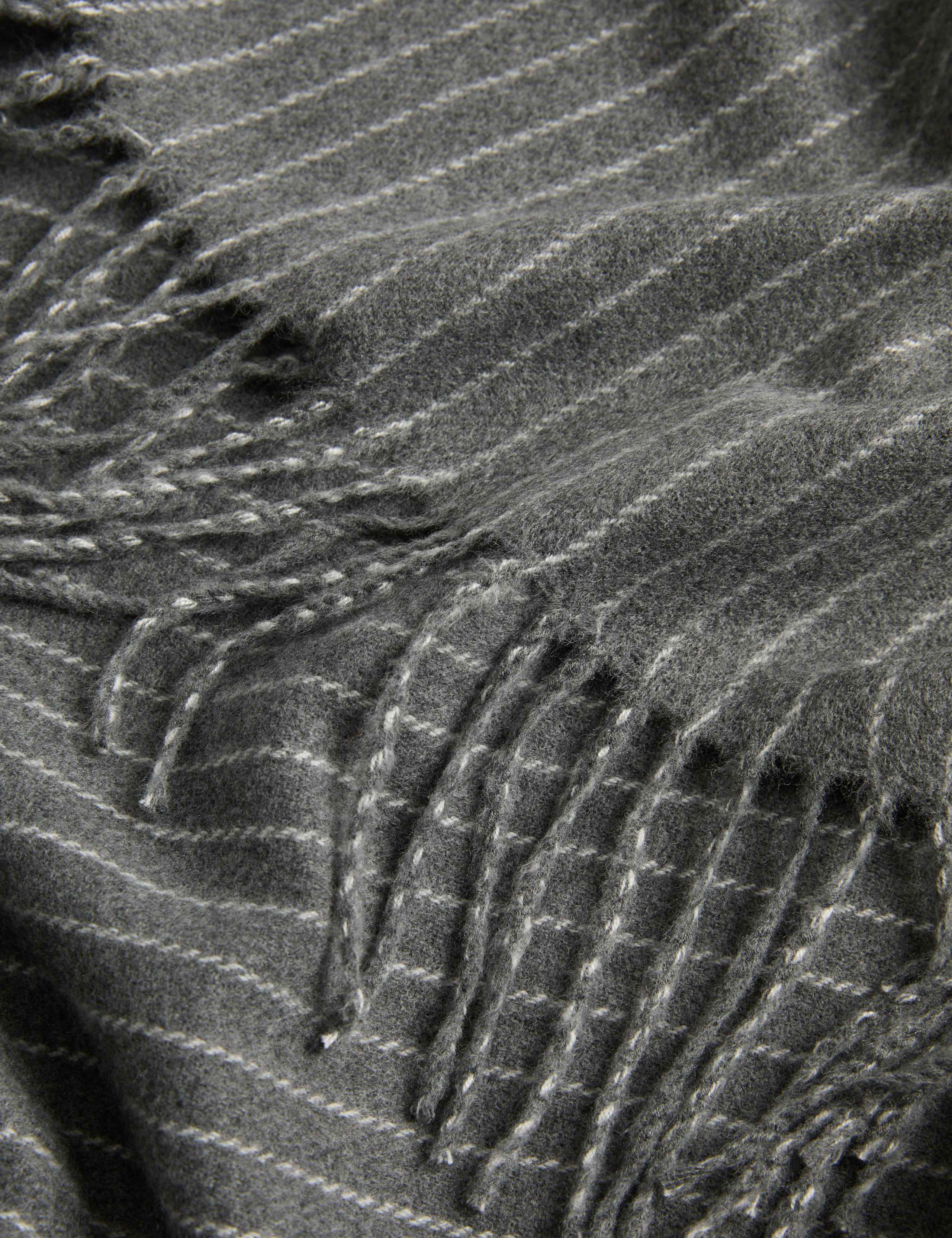 Pinstripe Tassel Scarf 2 of 2