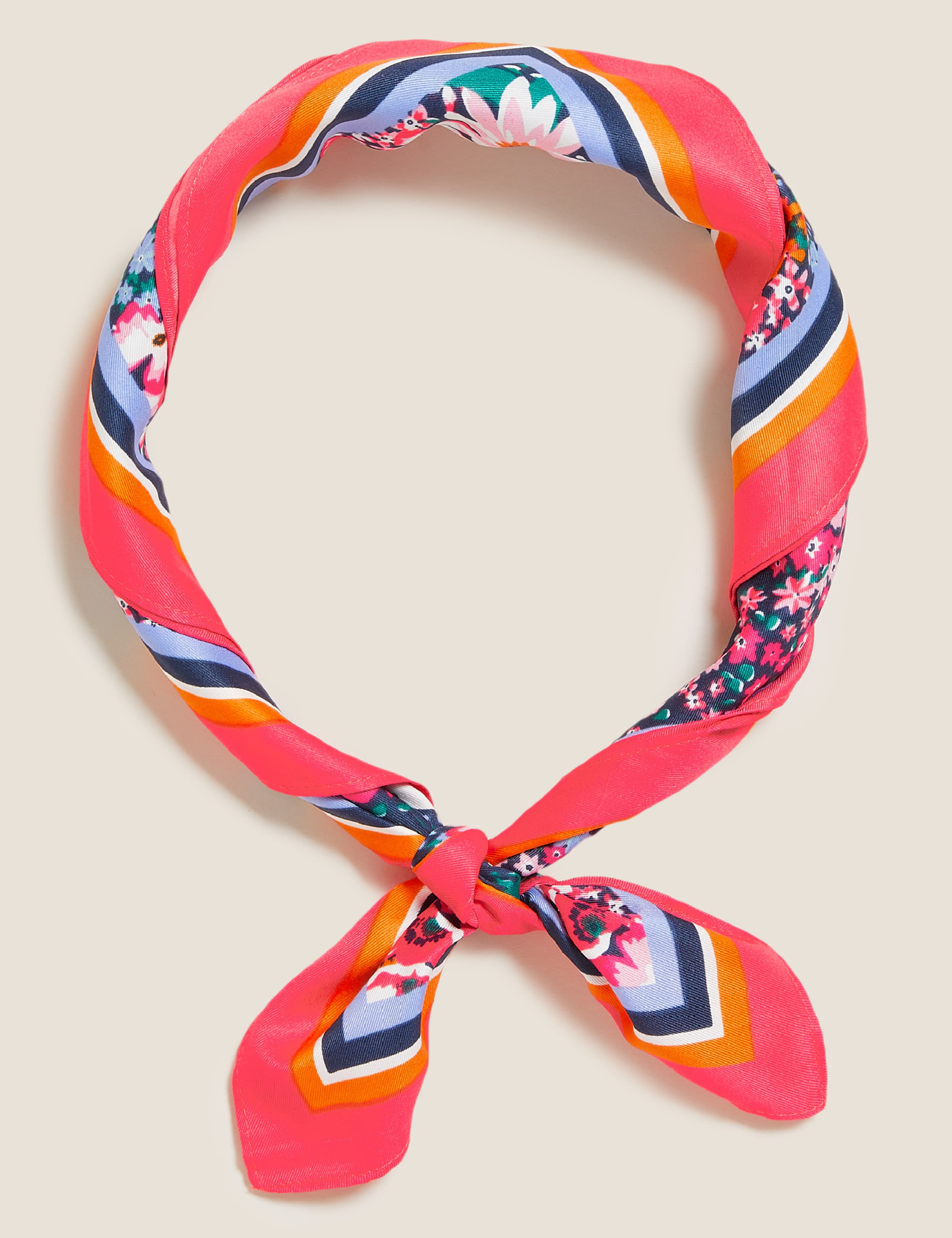 Printed Floral Neckerchief 1 of 2