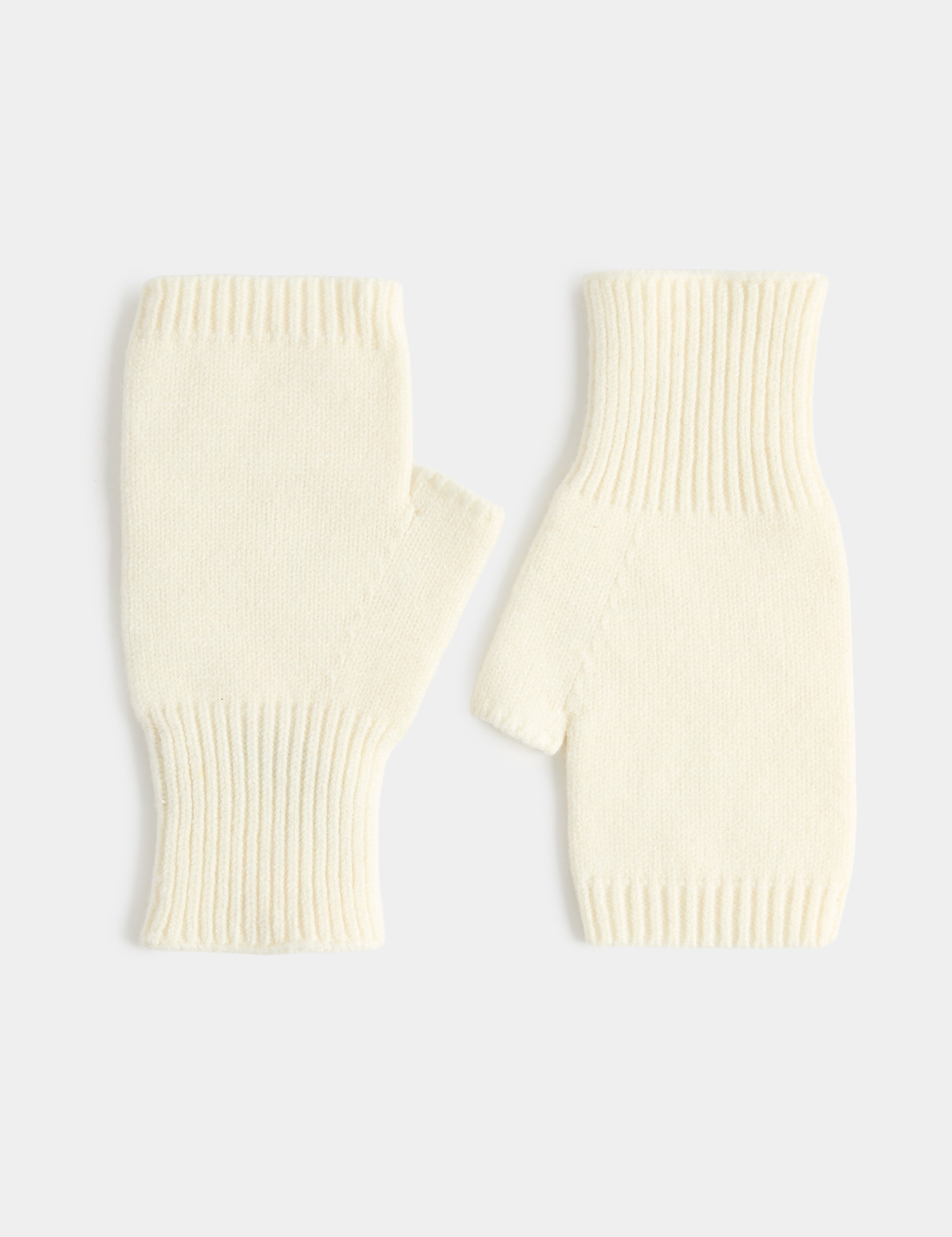 Knitted Fingerless Gloves with Wool 1 of 1
