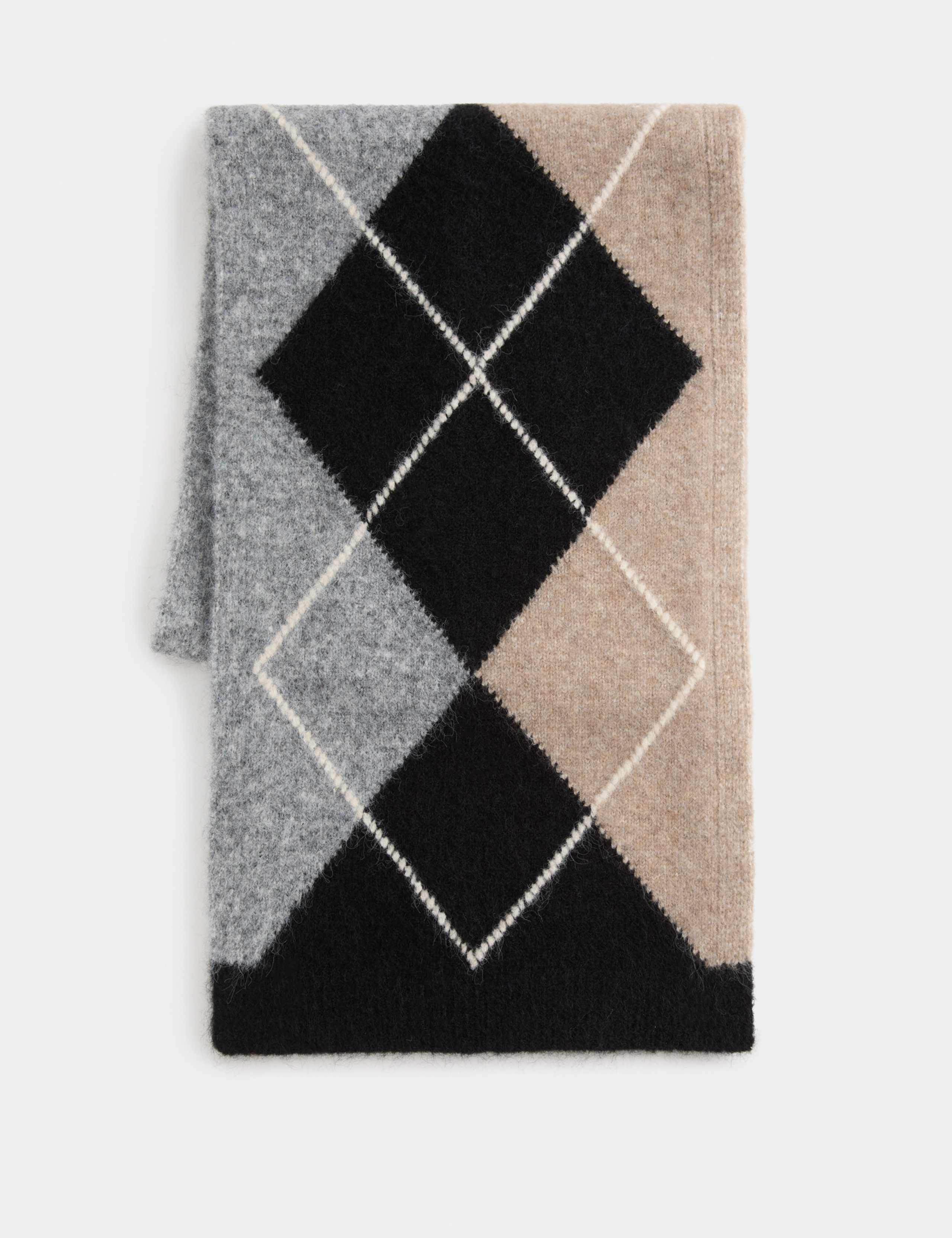 Argyle Scarf with Wool 1 of 2