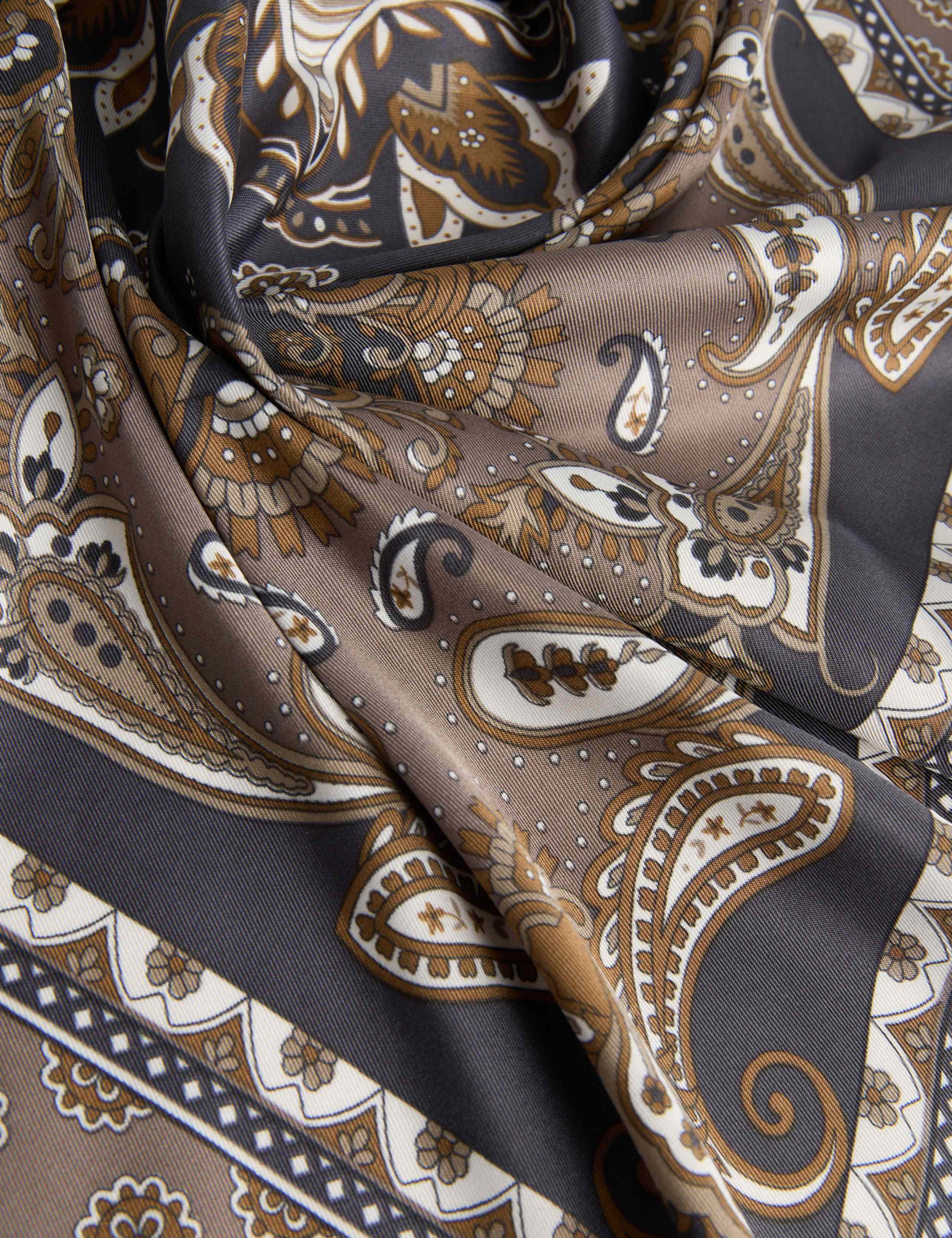 Satin Printed Scarf 3 of 3