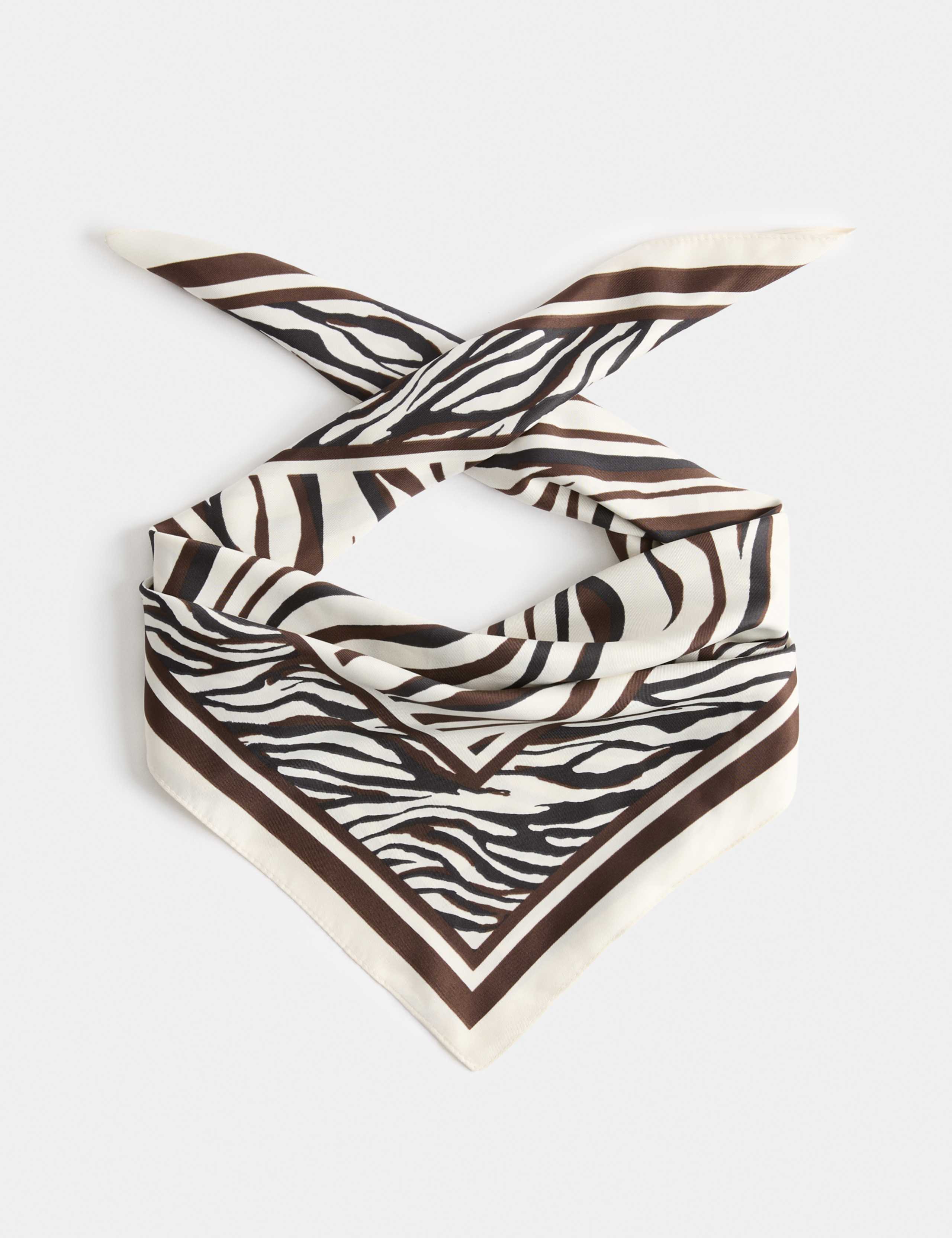 Satin Printed Scarf 1 of 3
