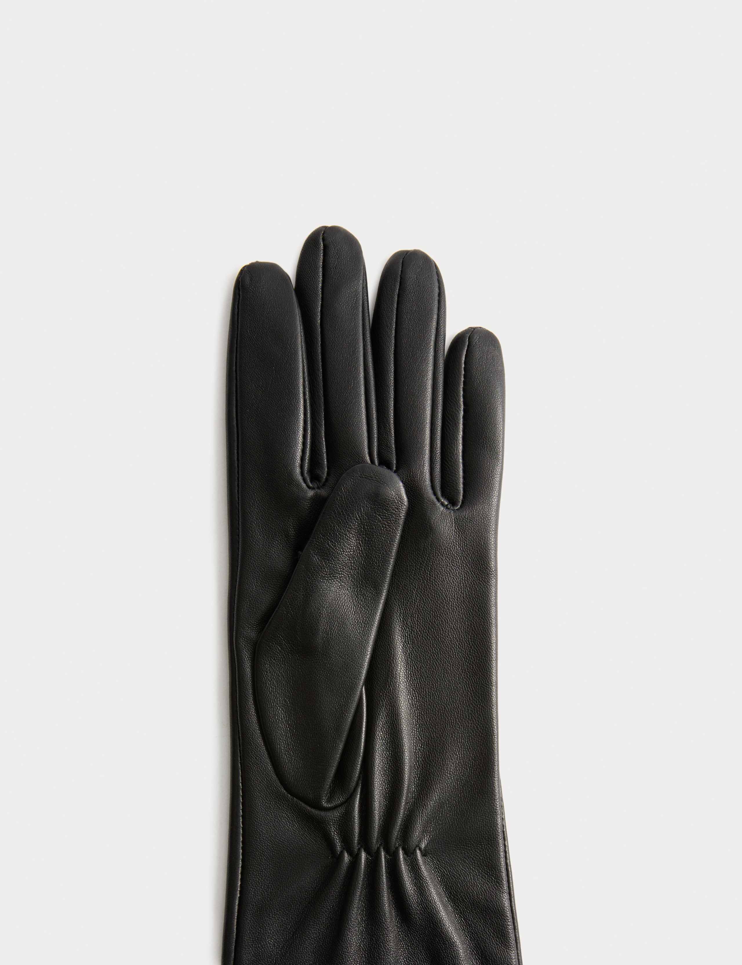 Leather Mid Length Gloves 2 of 2