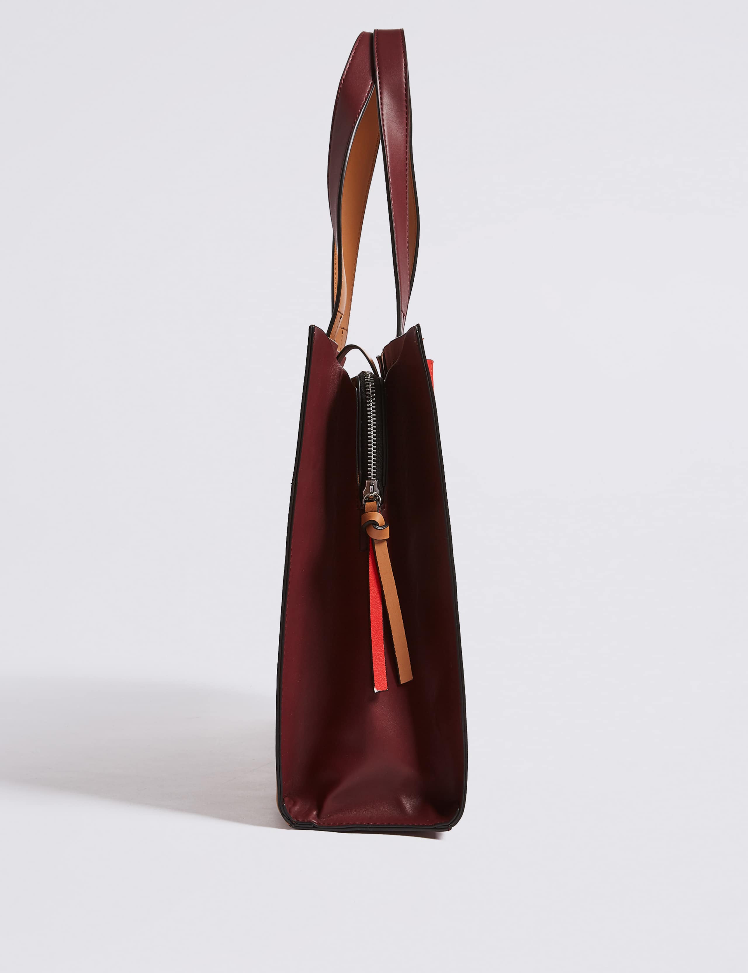 Faux Leather Laptop Tote Bag 3 of 5