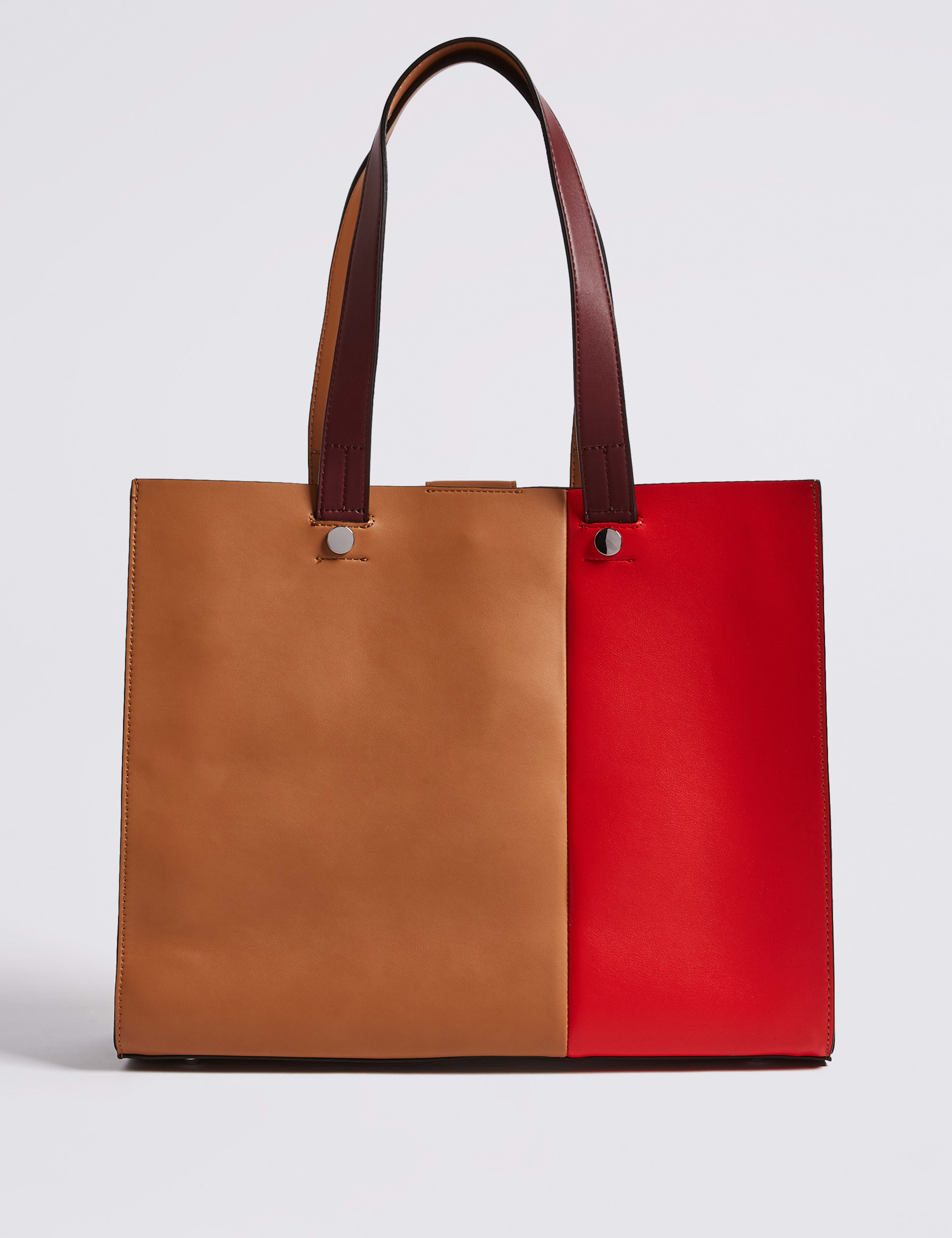 Faux Leather Laptop Tote Bag 2 of 5
