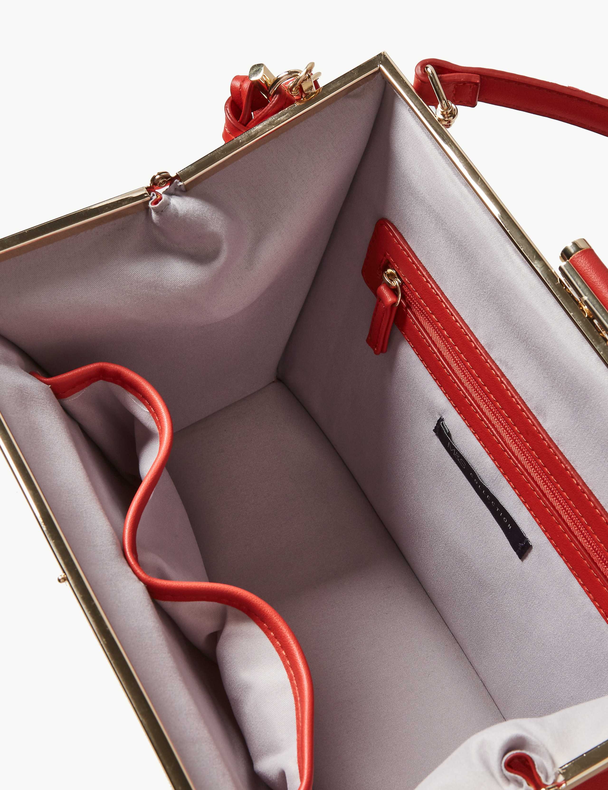 Faux Leather Top Handle Tote Bag 5 of 6