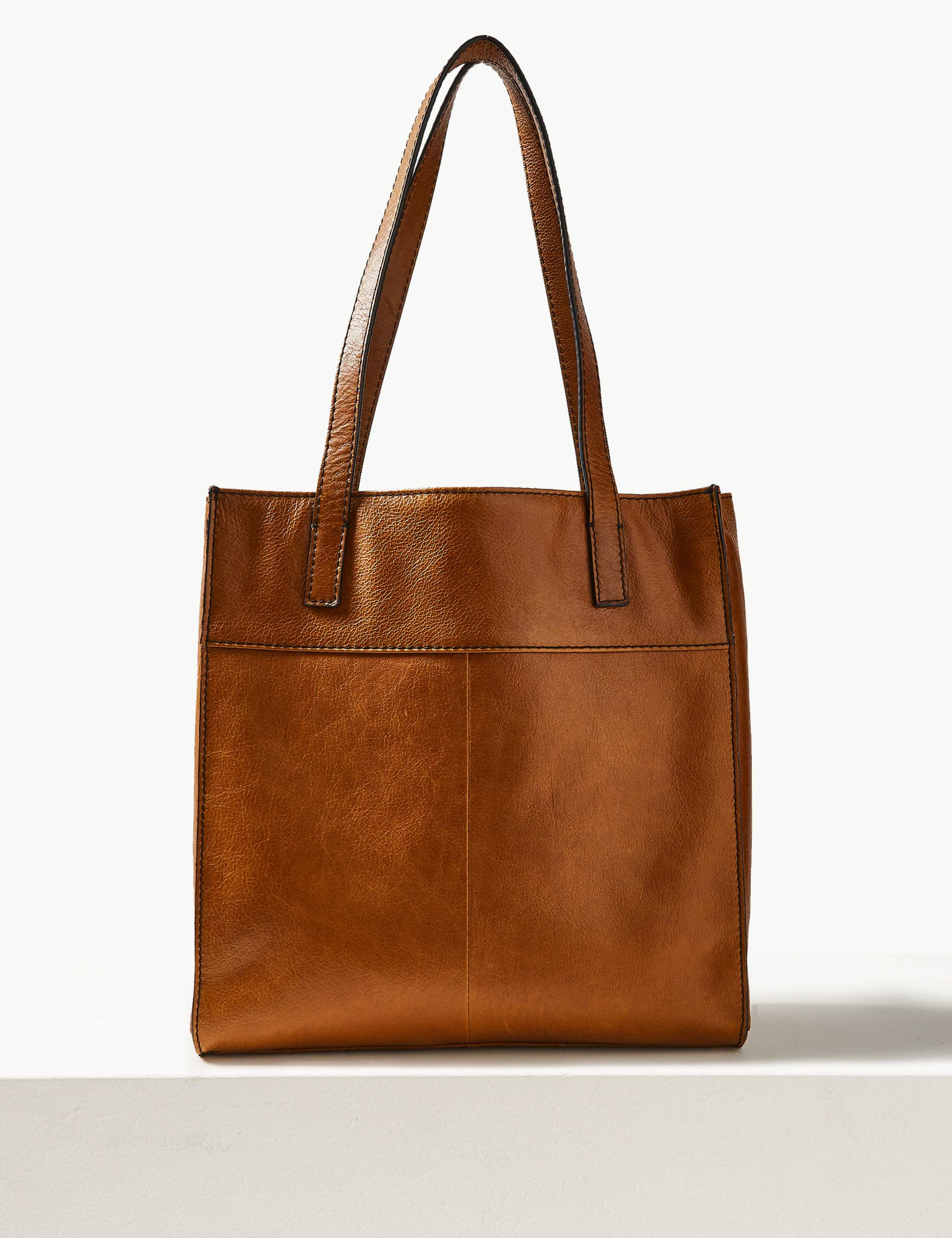 Leather 3 Compartment Tote Bag 4 of 6