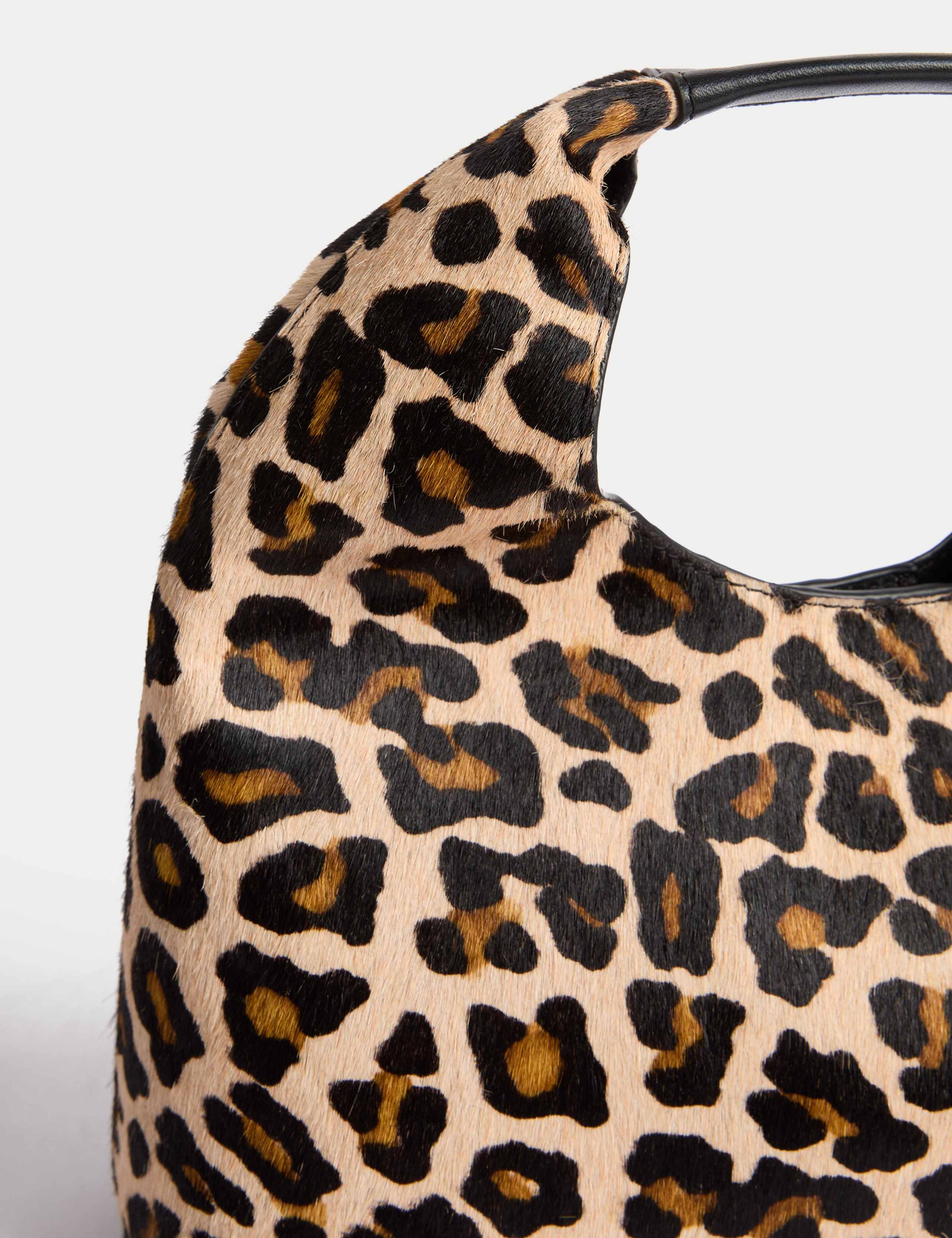 Hair On Leather Animal Print Triangle Grab Bag 2 of 4