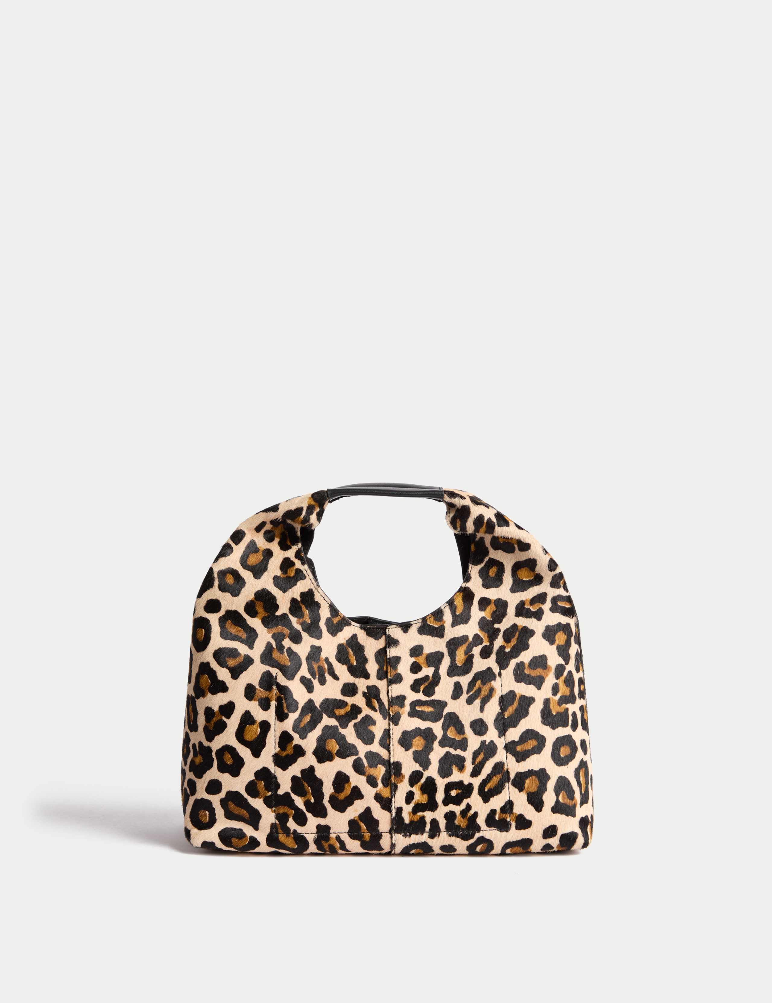 Hair On Leather Animal Print Triangle Grab Bag 3 of 4