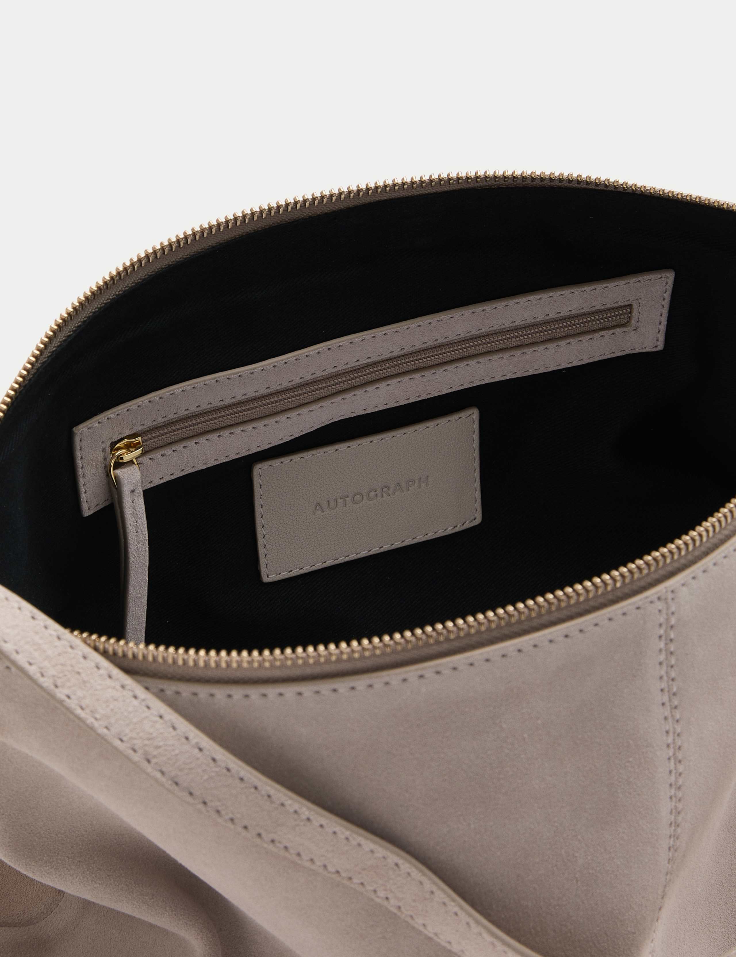 Suede Slouchy Shoulder Bag 4 of 4